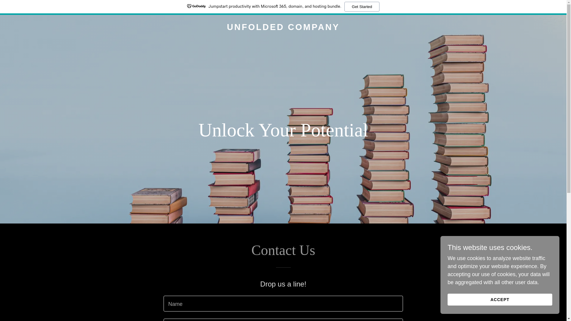 website screenshot of https://unfoldedcompany.com/