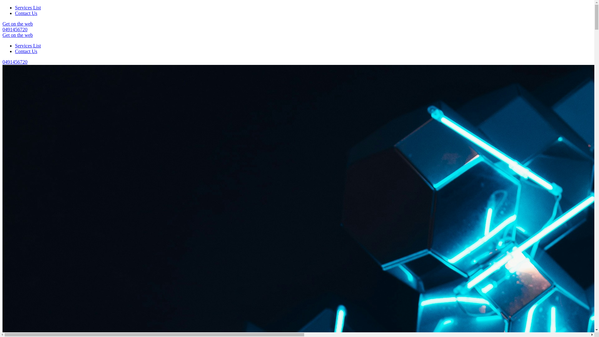 website screenshot of https://getontheweb.store/