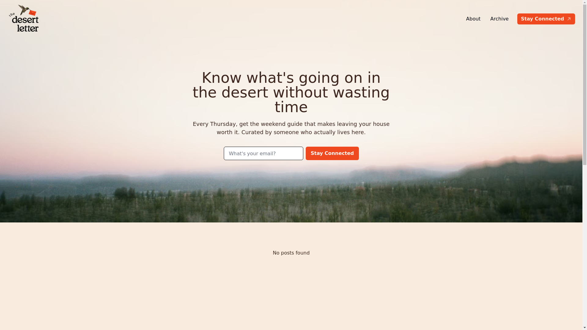 website screenshot of https://whatshappeninginthedesert.com/