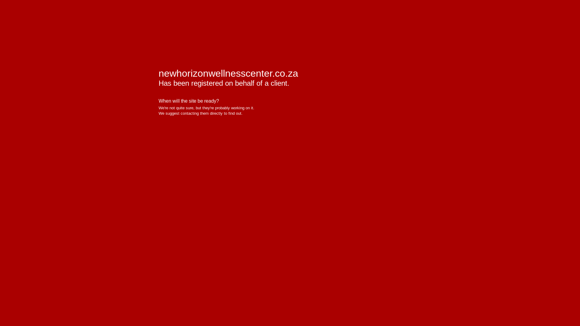 website screenshot of https://newhorizonwellnesscenter.co.za/