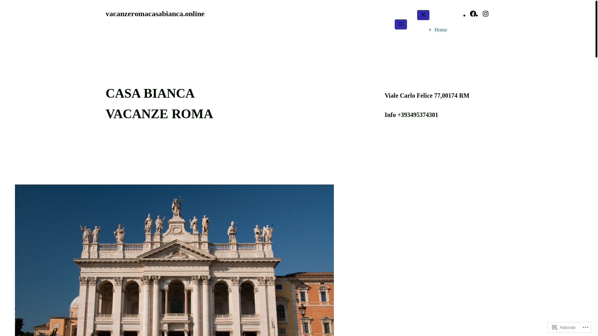 website screenshot of https://vacanzeromacasabianca.online/