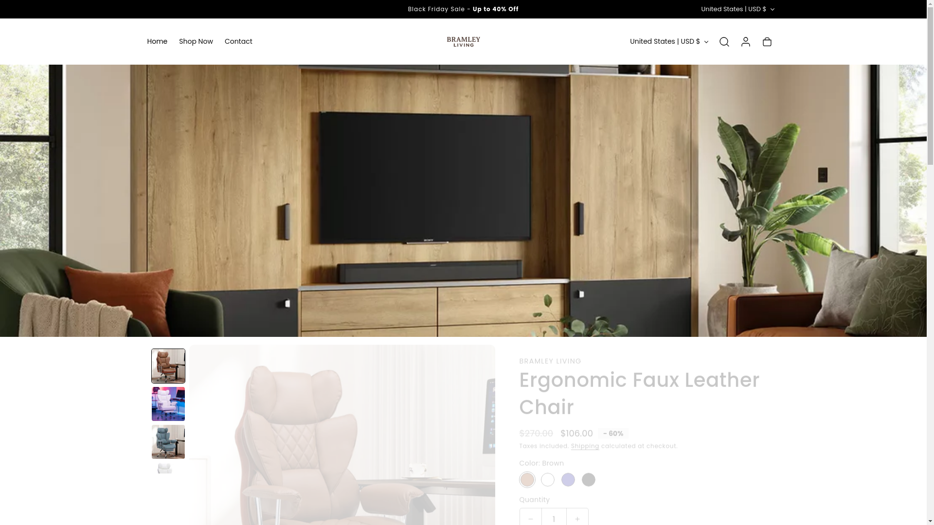 website screenshot of https://bramleyliving.com/