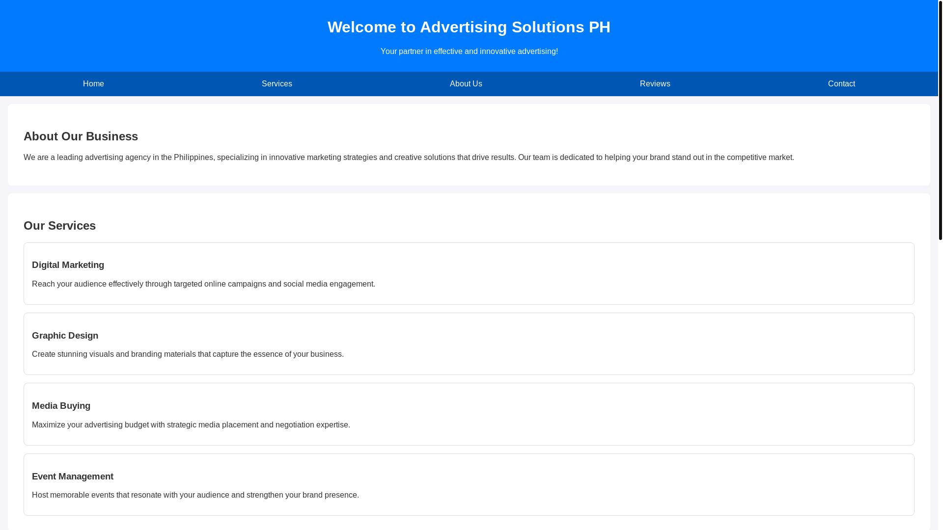 website screenshot of https://phirajice.store/