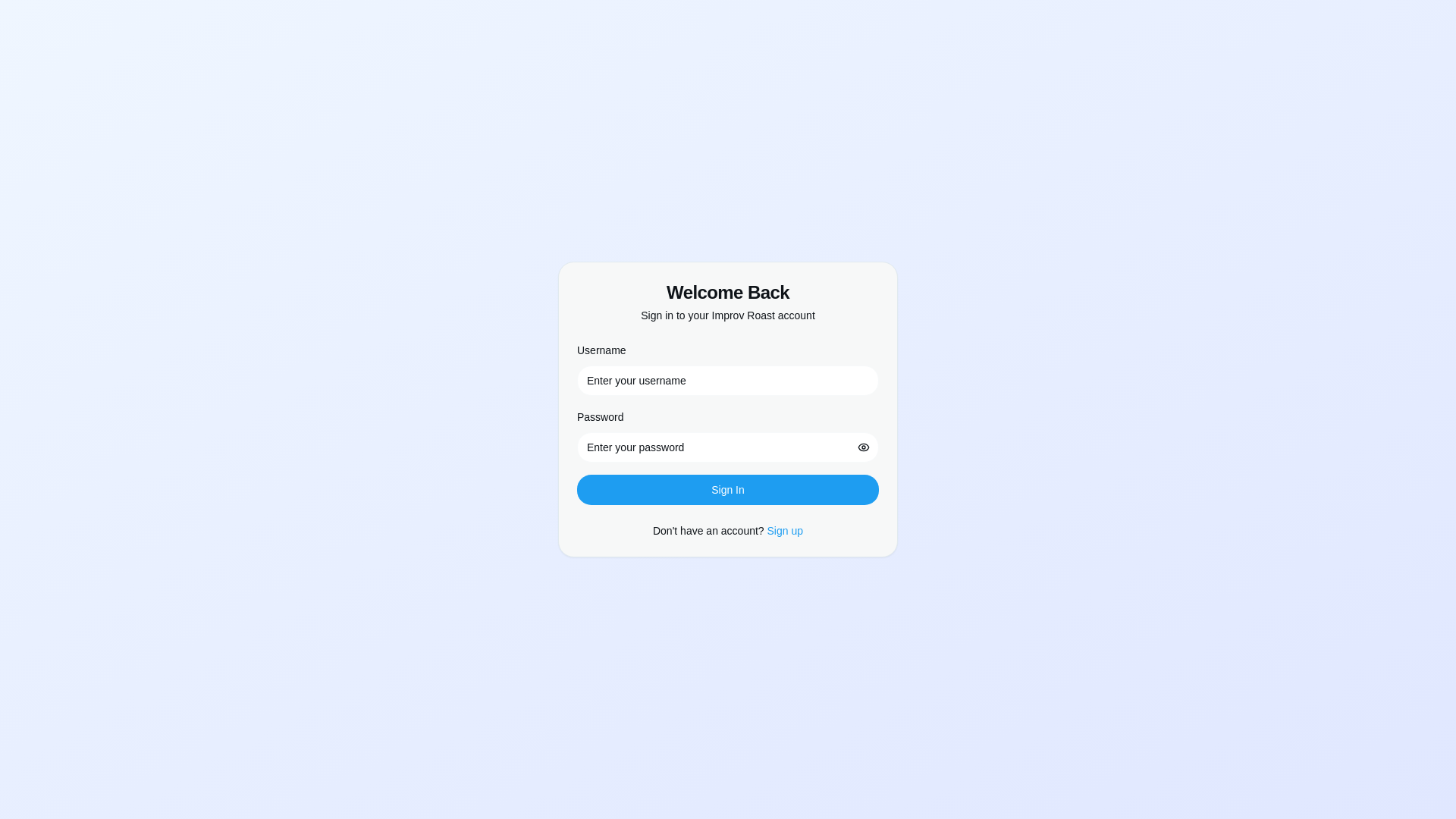 website screenshot of https://improvroast.com/
