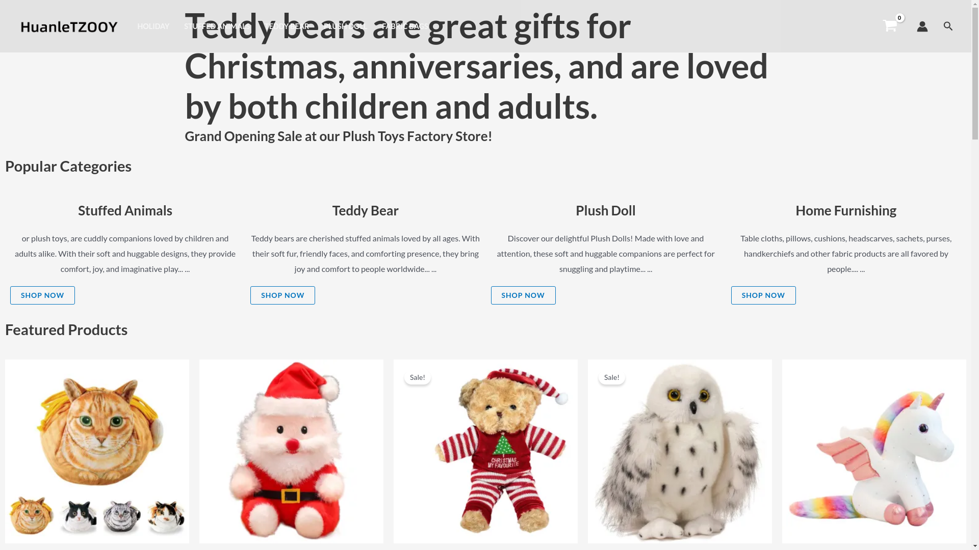 website screenshot of https://huanletzooy.com/