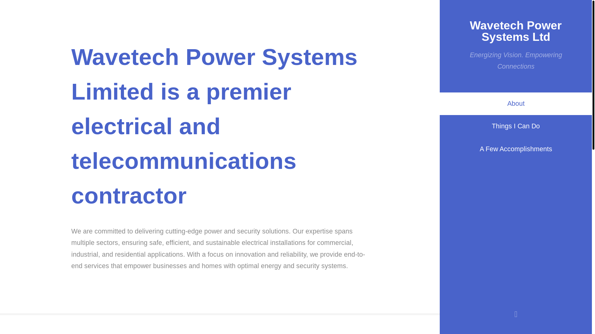 website screenshot of https://wavetechpower.co.ke/