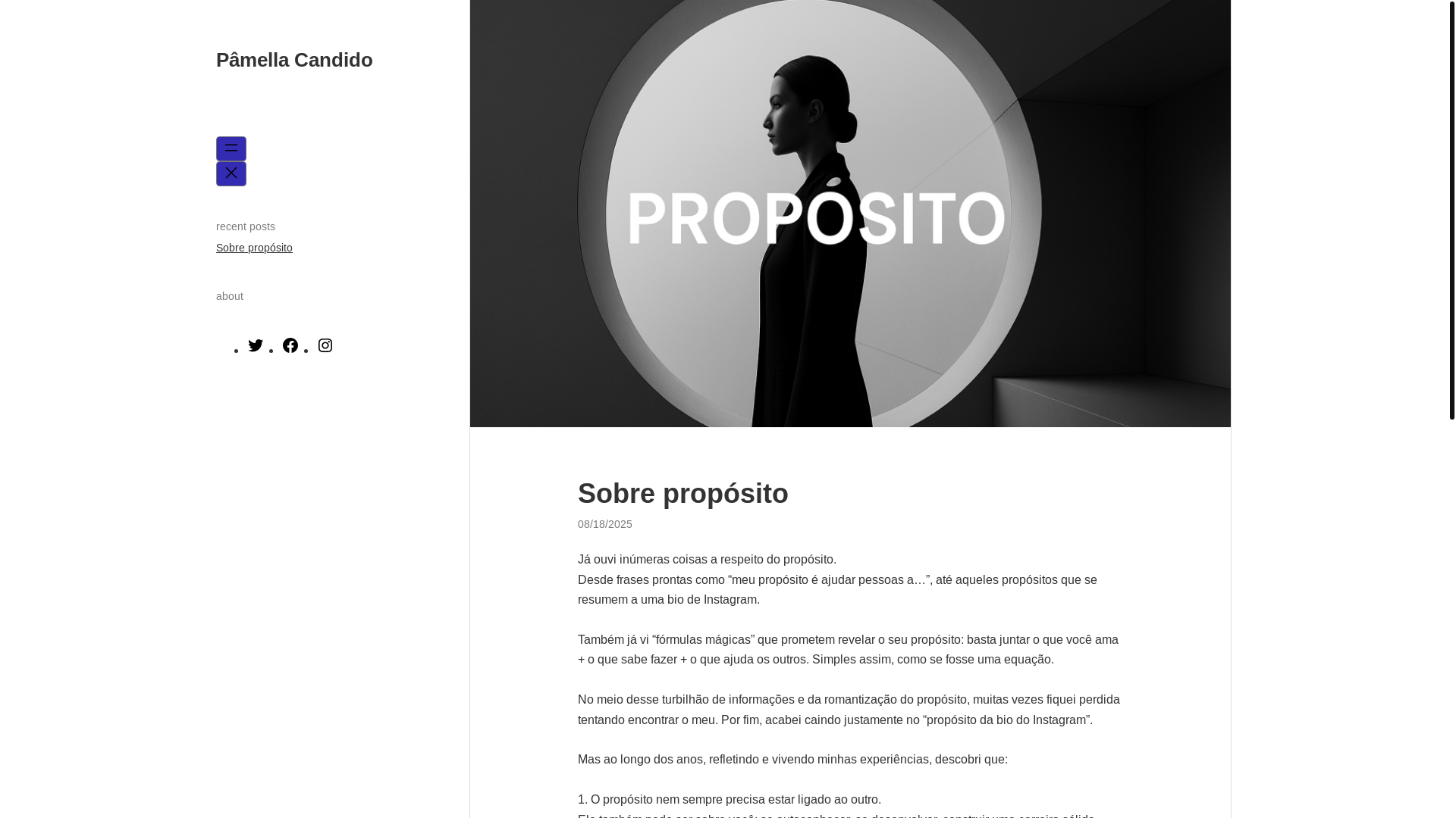 website screenshot of https://pamellacc.com.br/