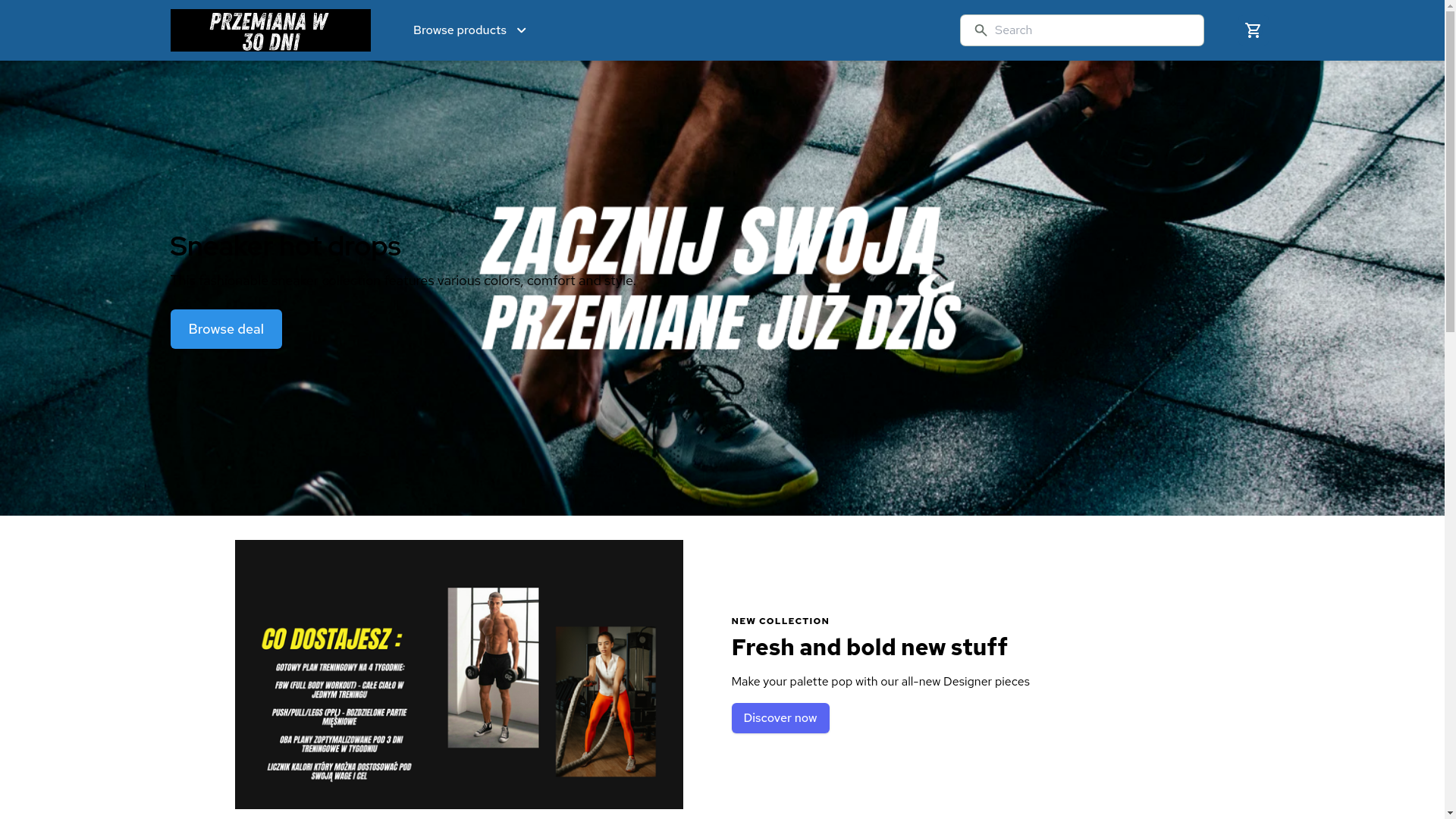 website screenshot of https://przemianaw30dni.pl/