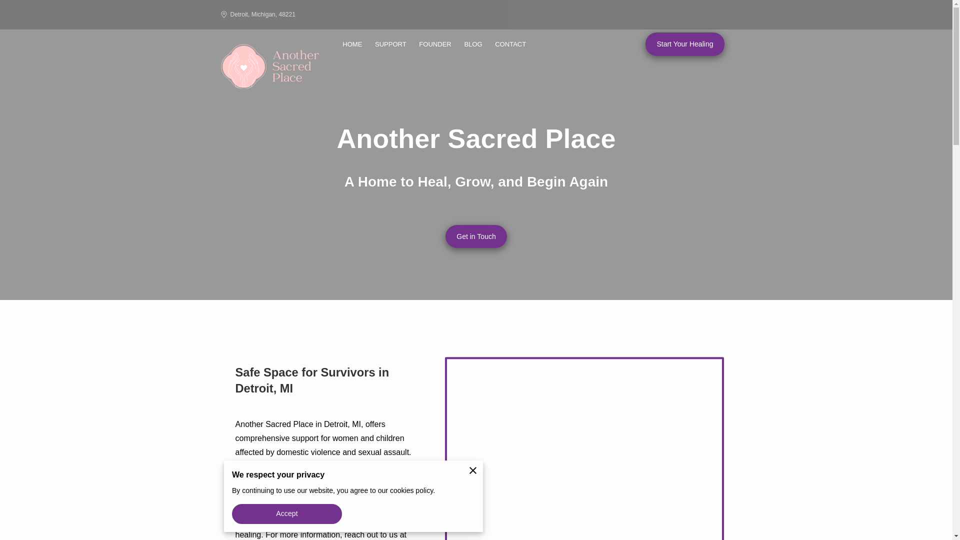website screenshot of https://20sacredplace.com/