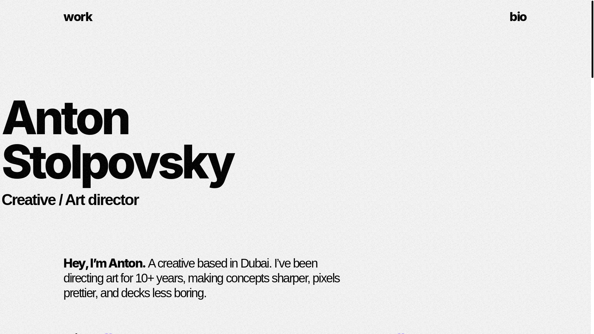 website screenshot of https://stolpovsky.com/
