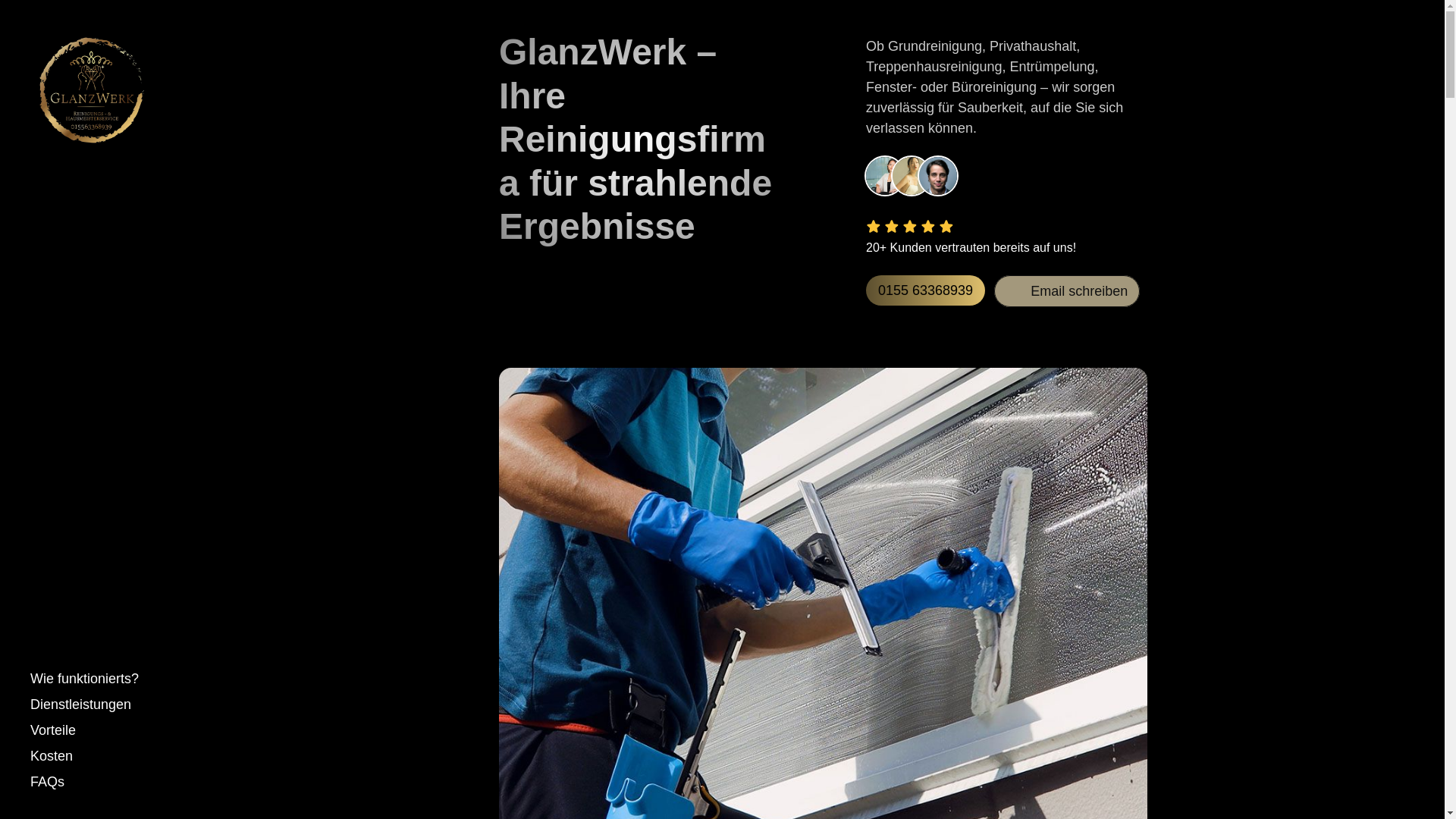 website screenshot of https://glanzwerk-wernigerode.de/