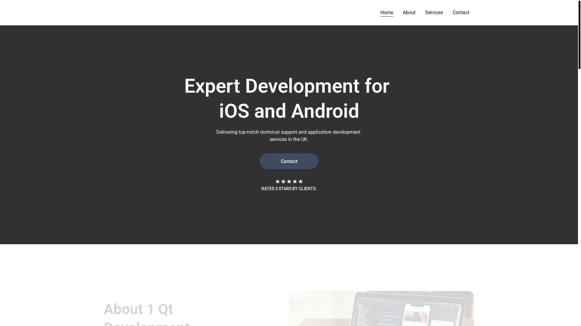 website screenshot of https://1qtdevelopmentlimited.space/