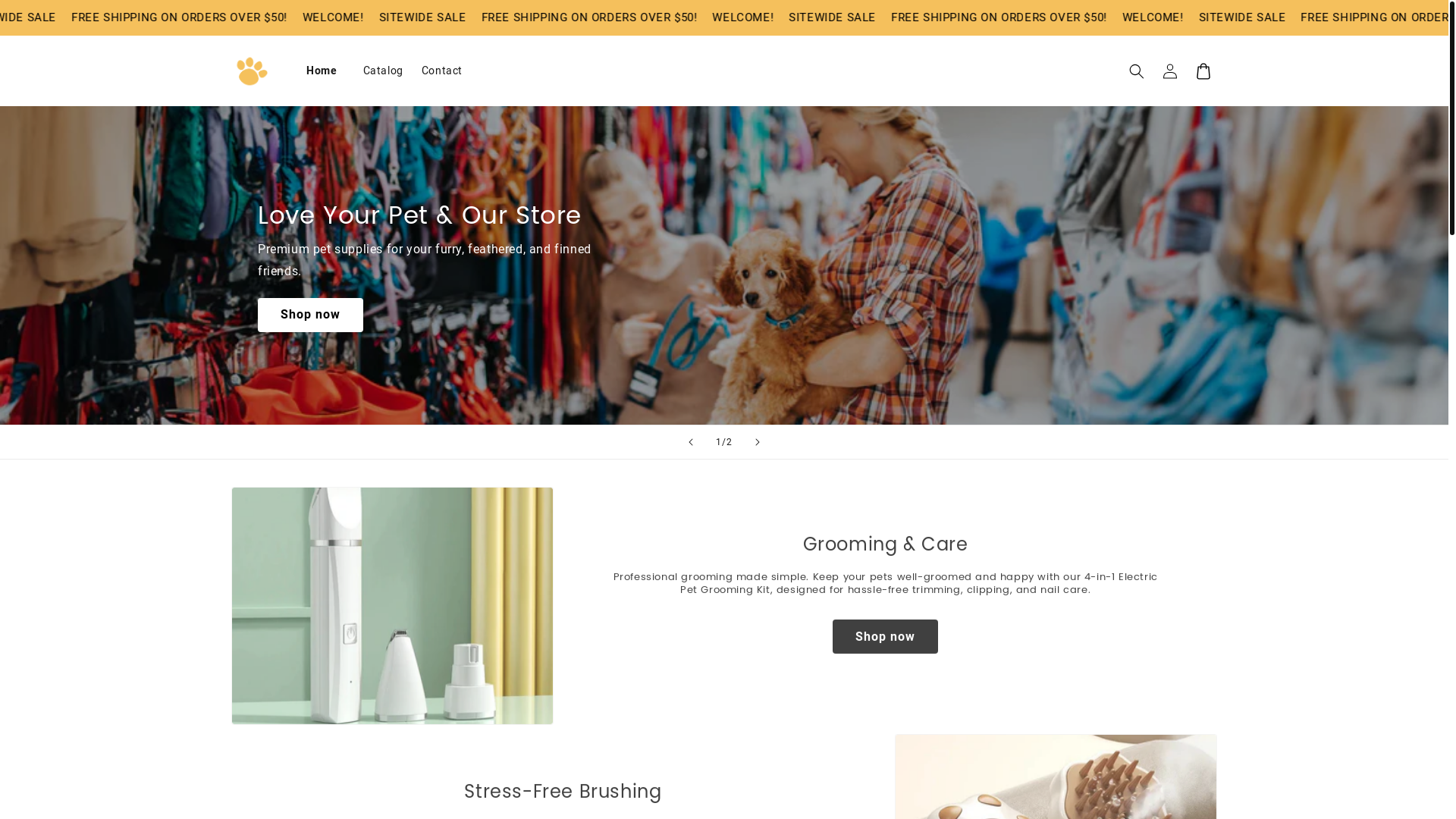 website screenshot of https://petfactory.online/