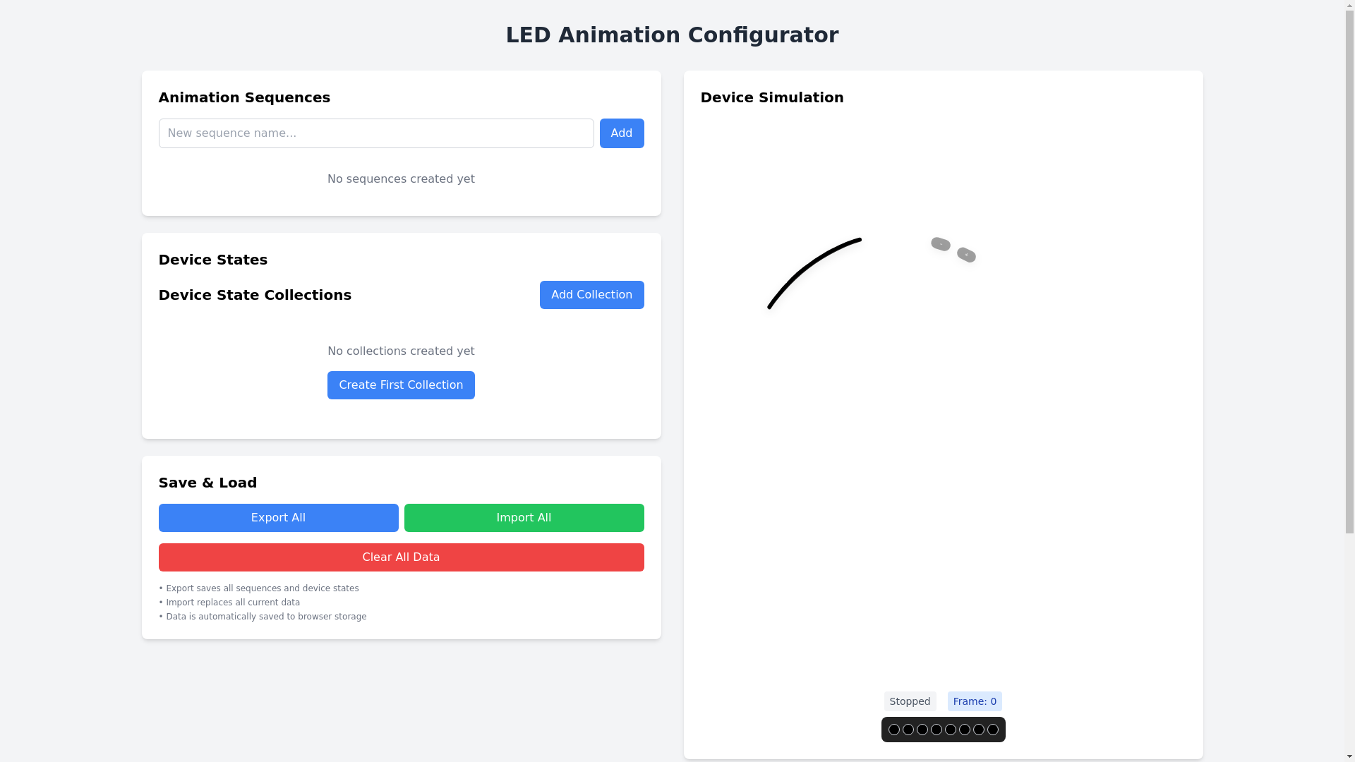 website screenshot of https://led-visualization-tool.pages.dev/