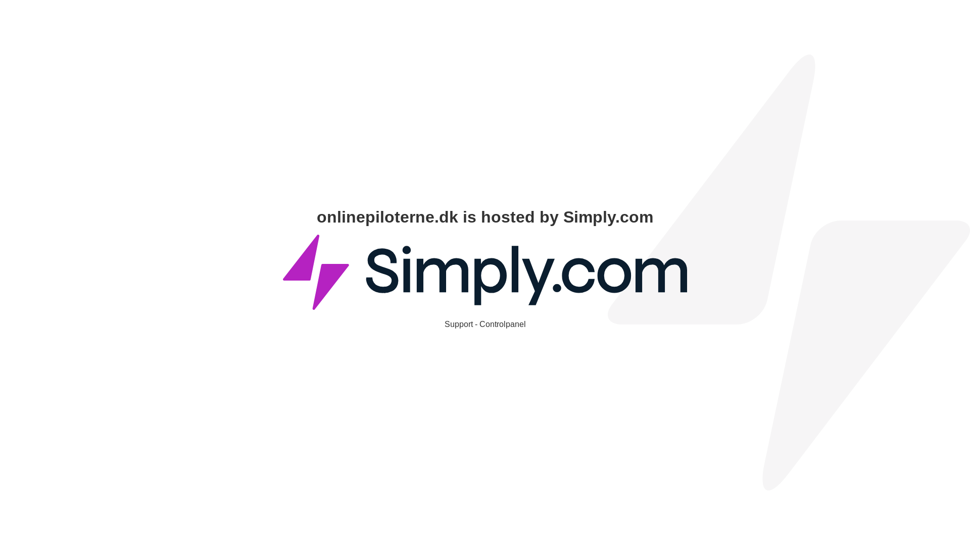 website screenshot of https://onlinepiloterne.dk/
