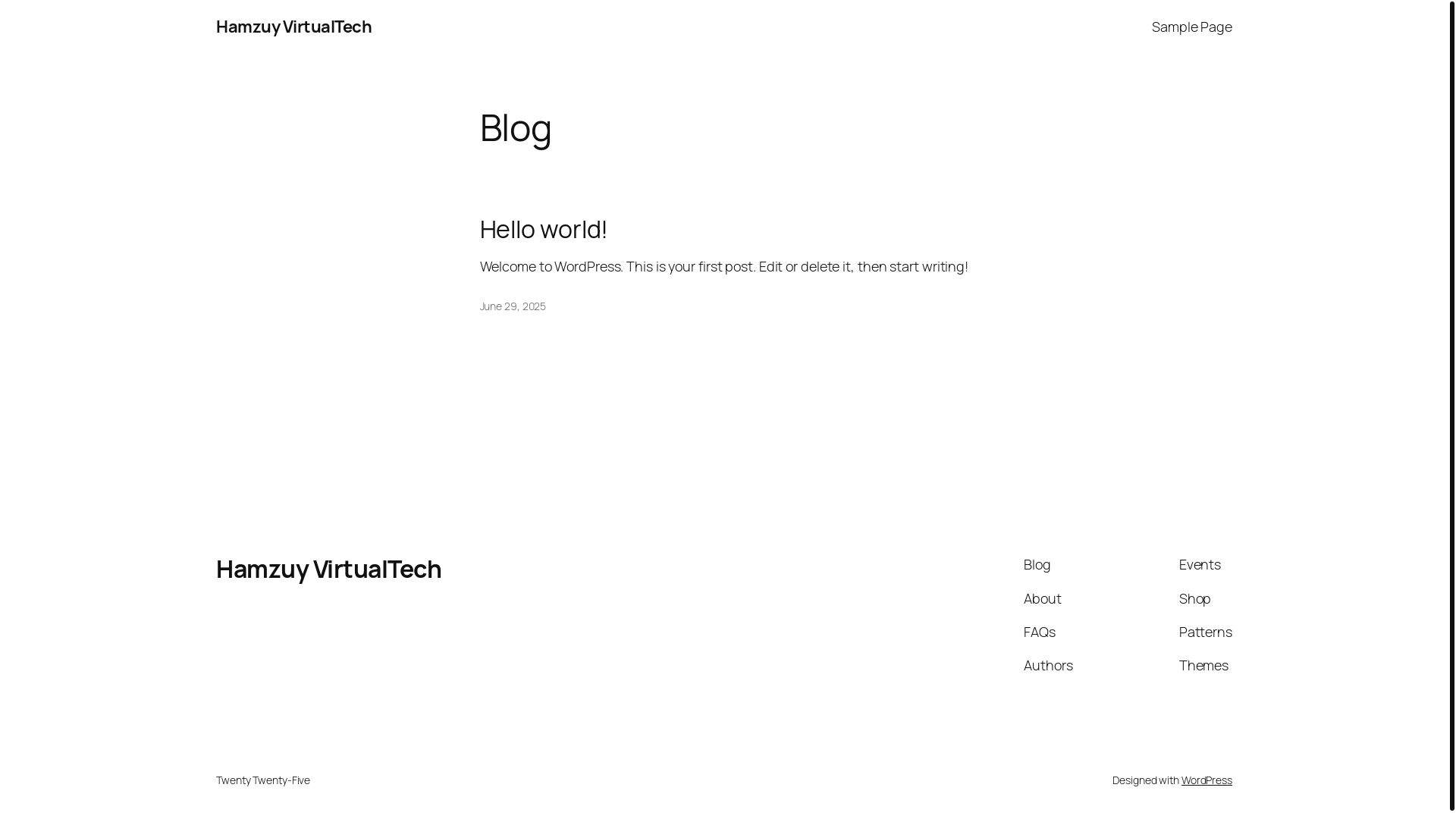 website screenshot of https://hamzuy-virtualtech.pages.dev/