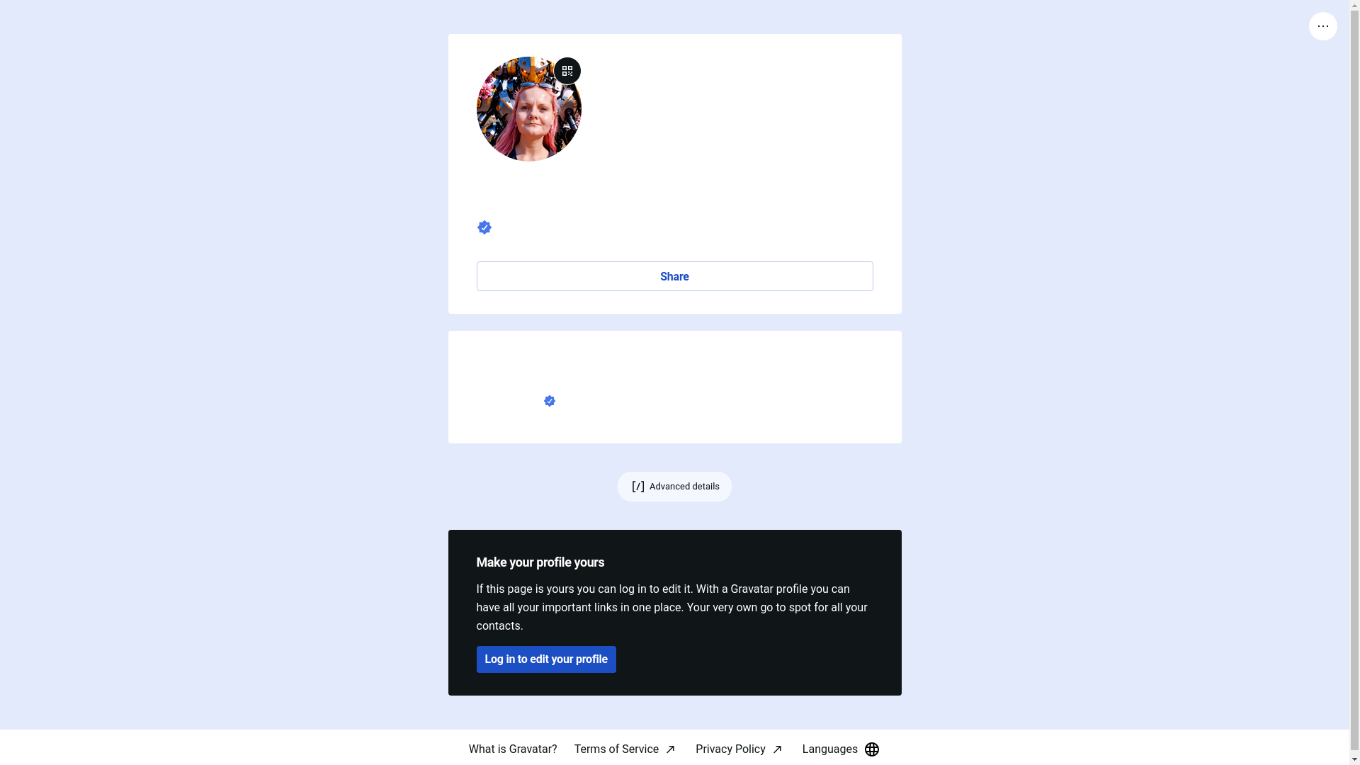 website screenshot of https://laurawhitney.world/
