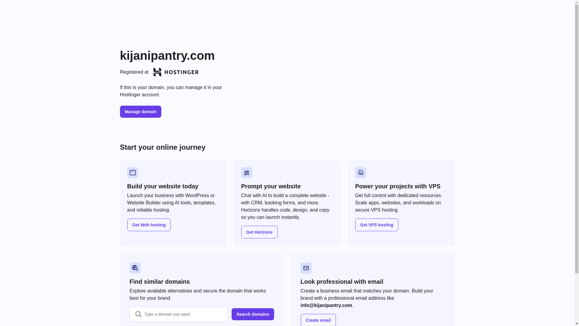 website screenshot of https://kijanipantry.com/