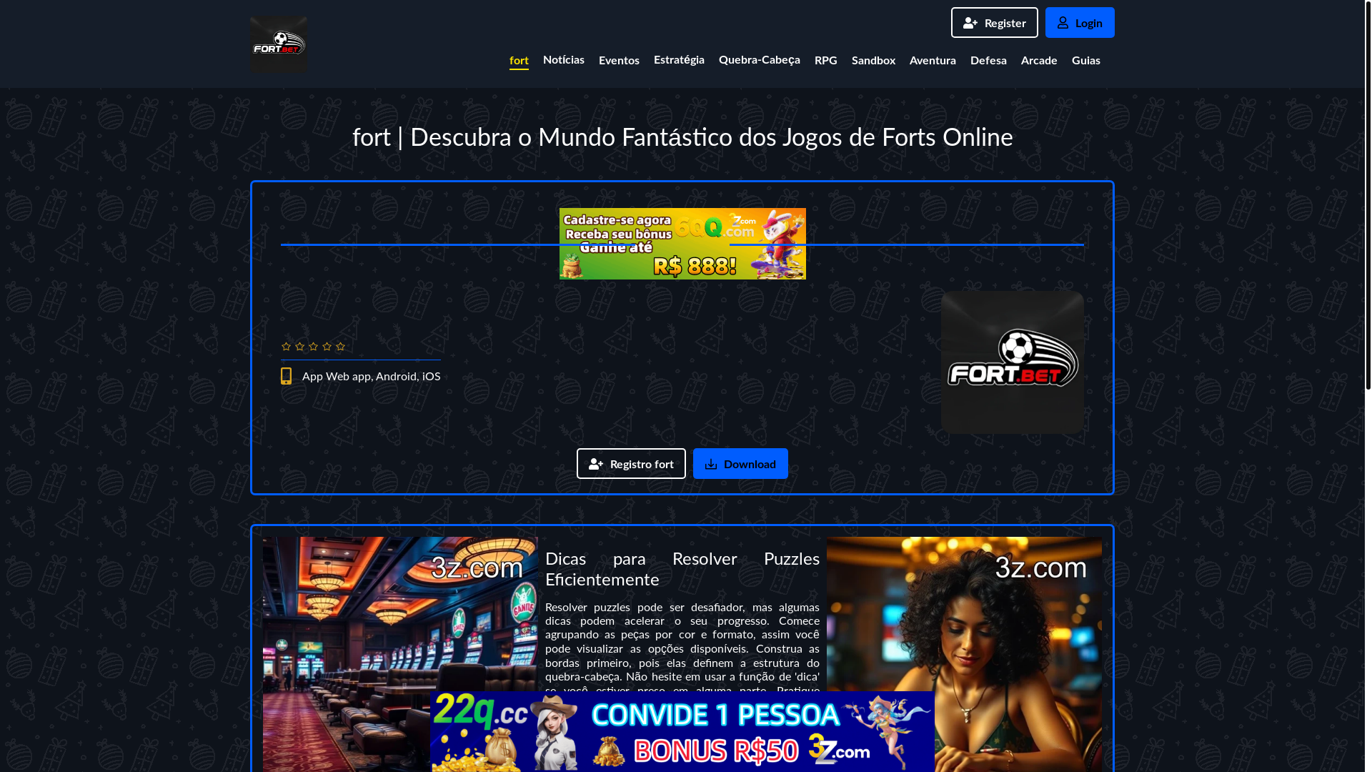 website screenshot of https://fortlol.com/