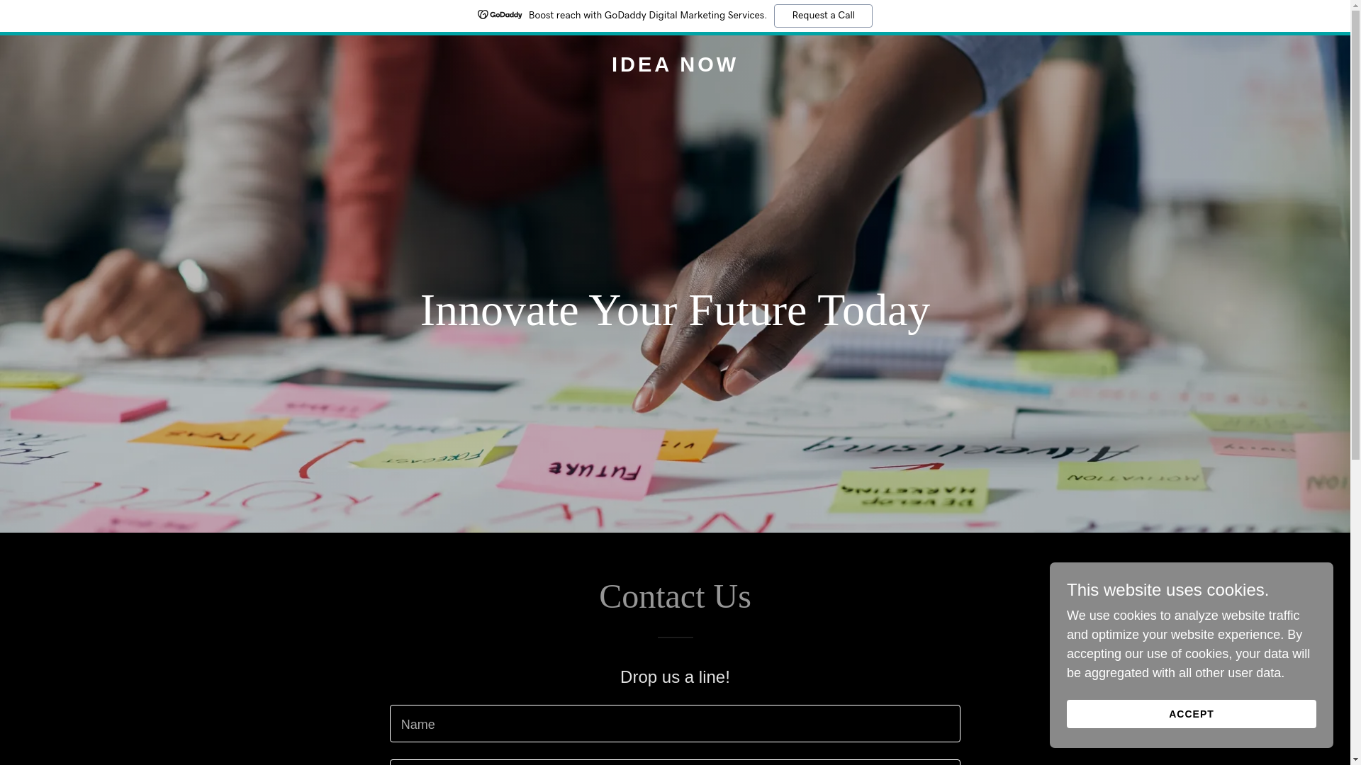 website screenshot of https://ideanow.io/
