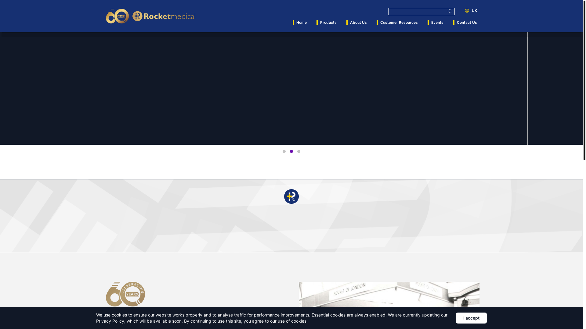 website screenshot of https://rocketmedical.world/