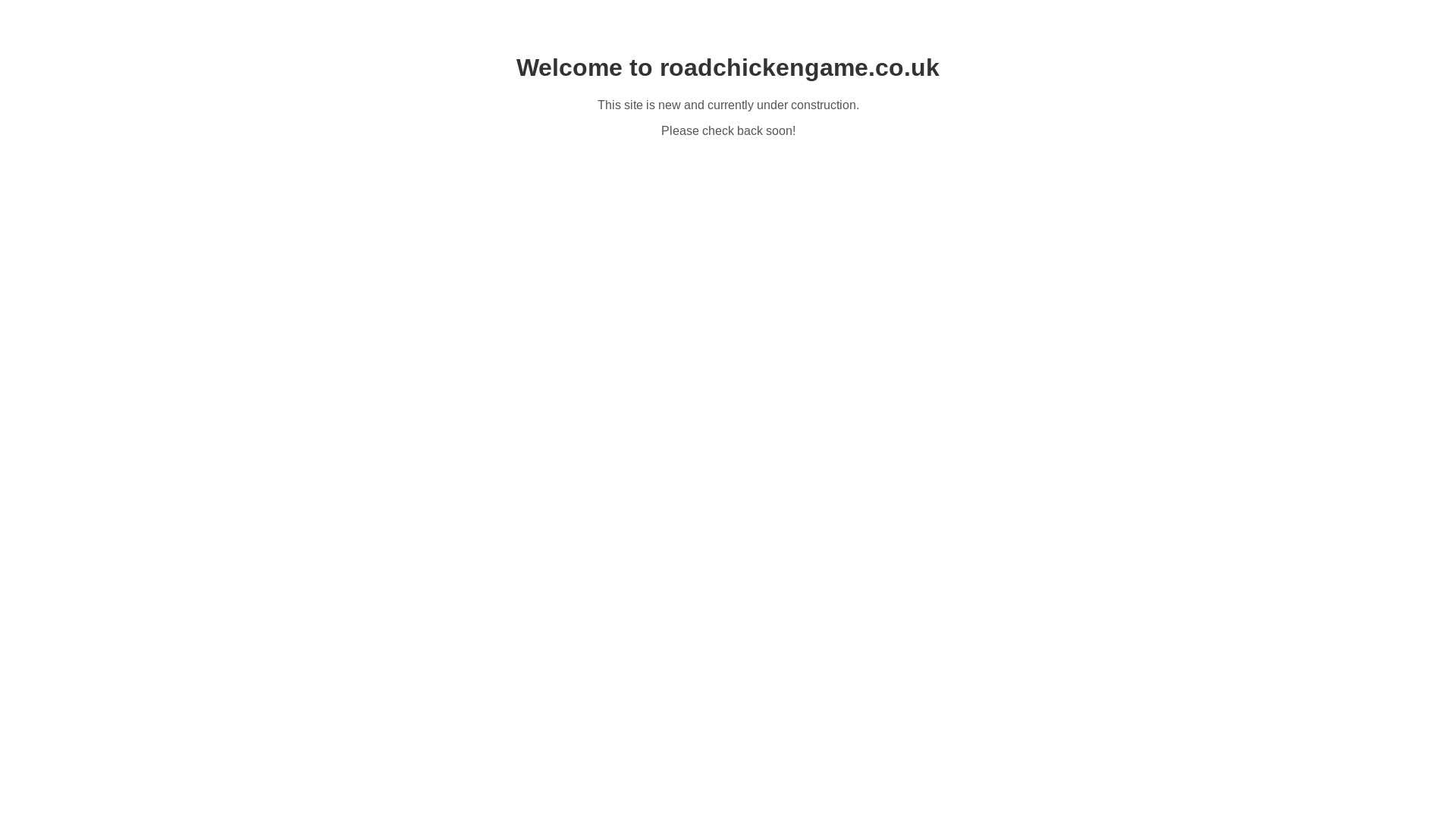 website screenshot of https://roadchickengame.co.uk/
