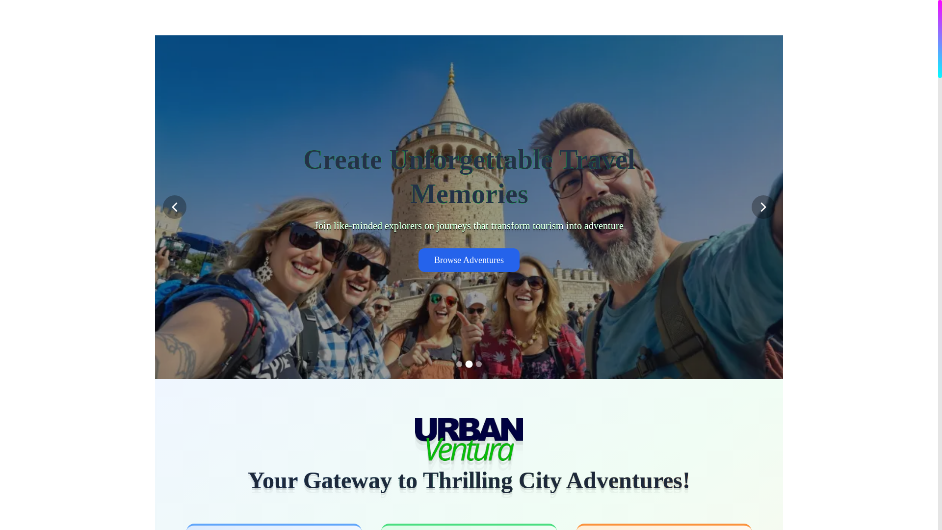 website screenshot of https://globalurbanventura.com/