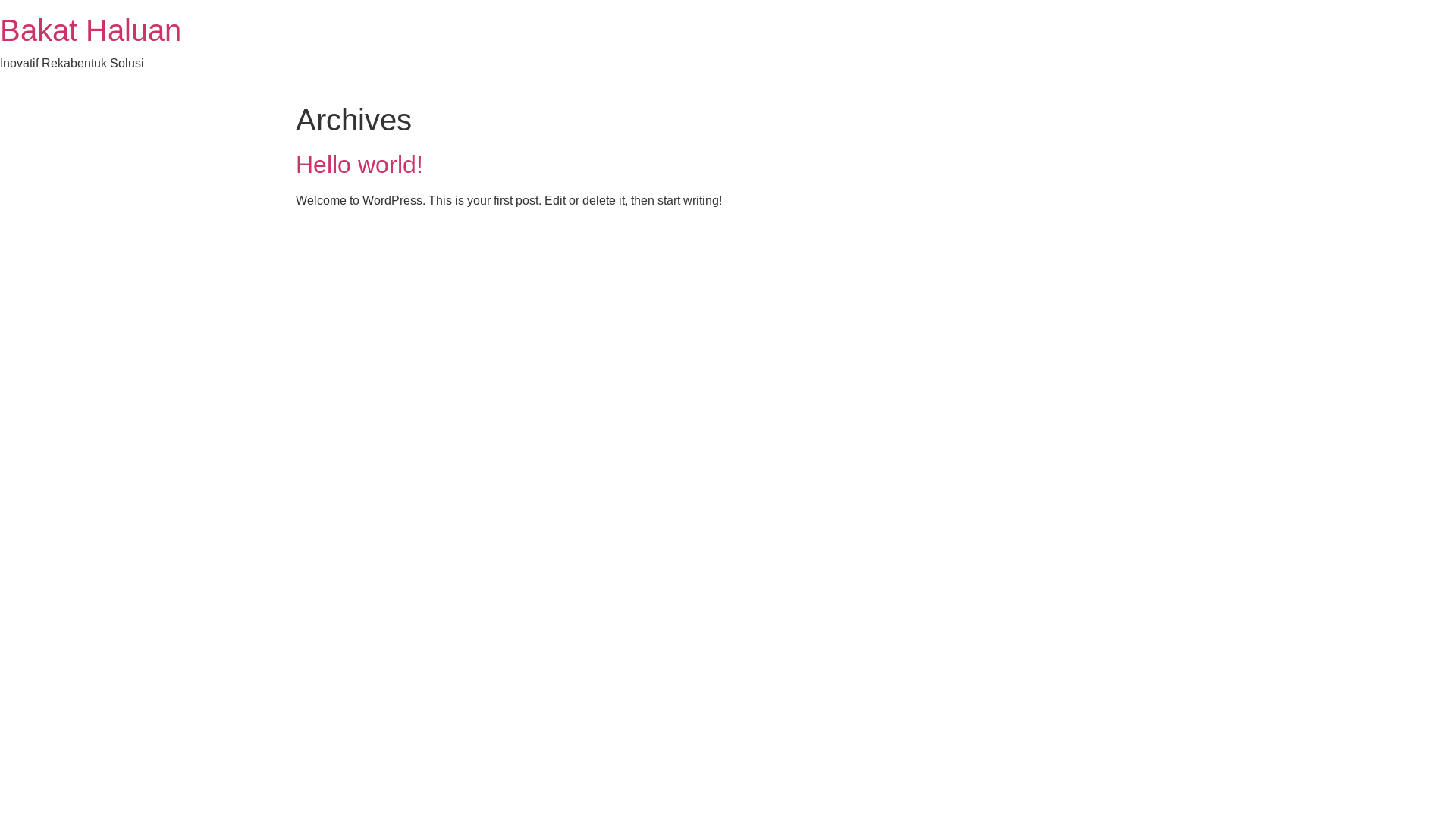 website screenshot of https://bakathaluan.com.my/