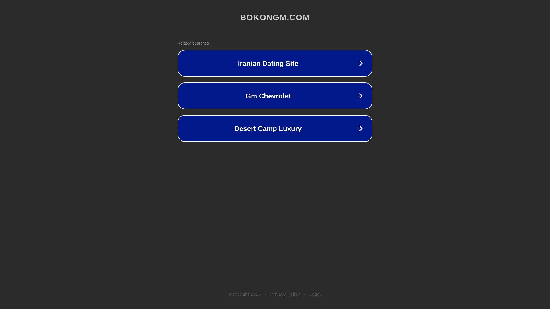 website screenshot of https://bokongm.com/