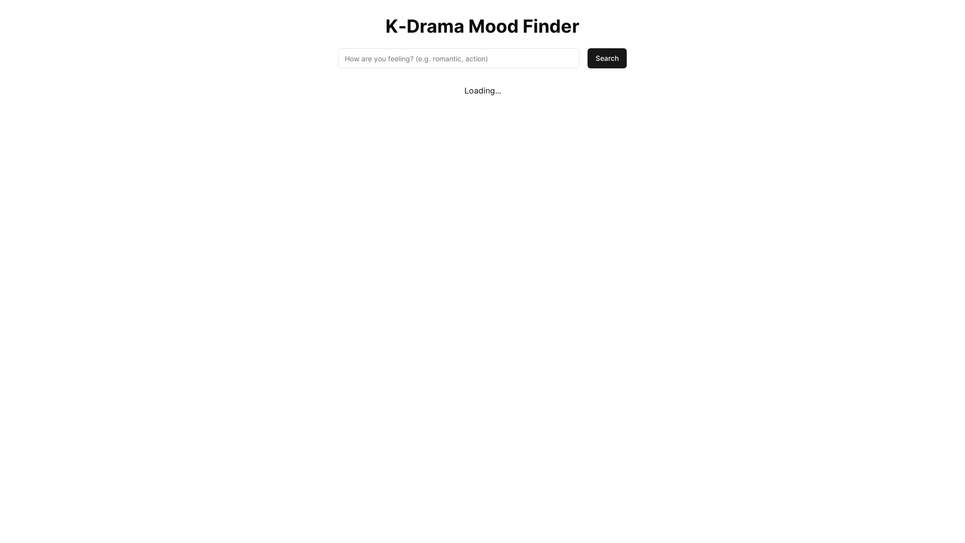 website screenshot of https://2b3fb817-kdrama-mood-based-re-frontend.pages.dev/