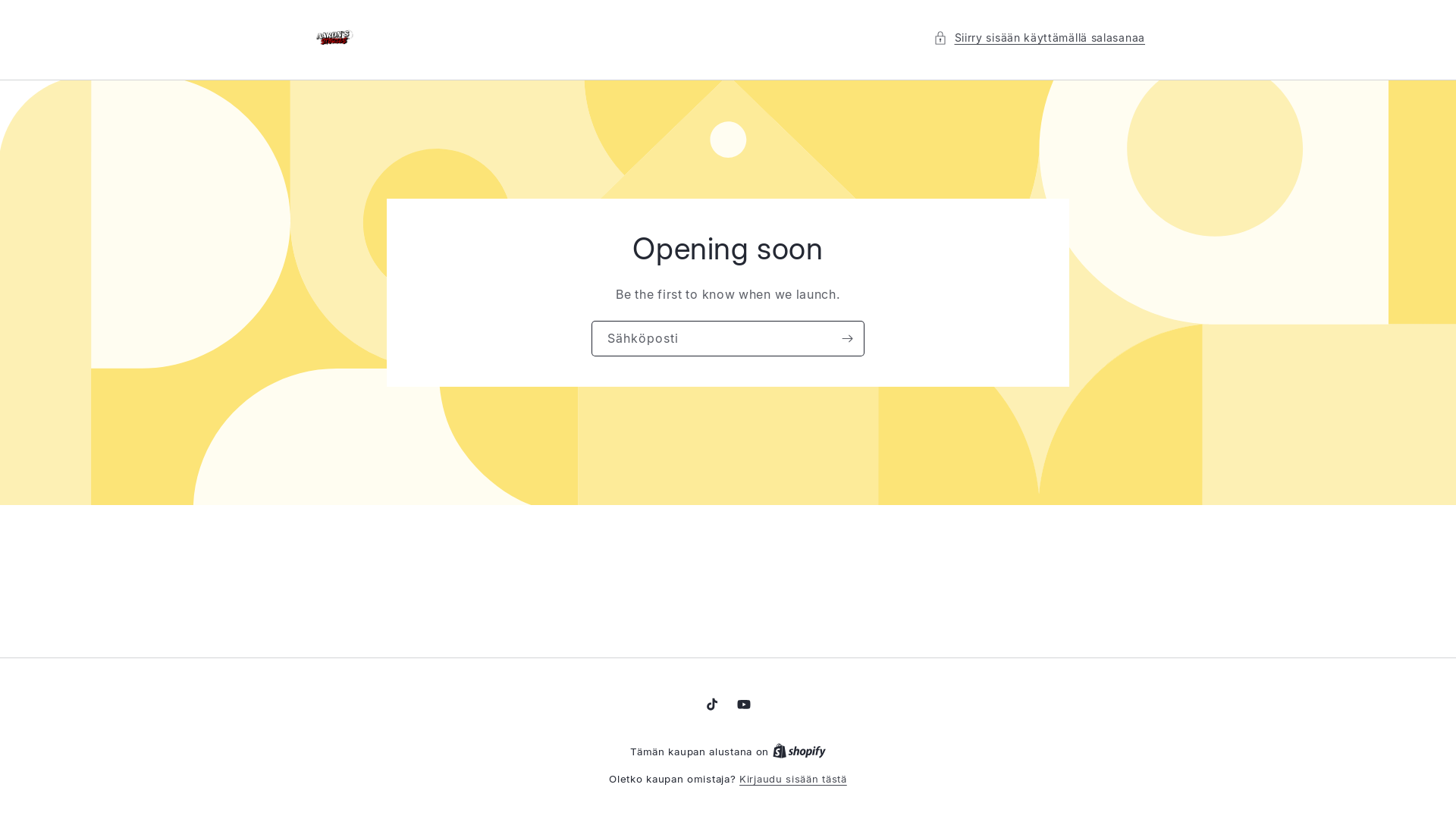 website screenshot of https://tarinashop.fi/