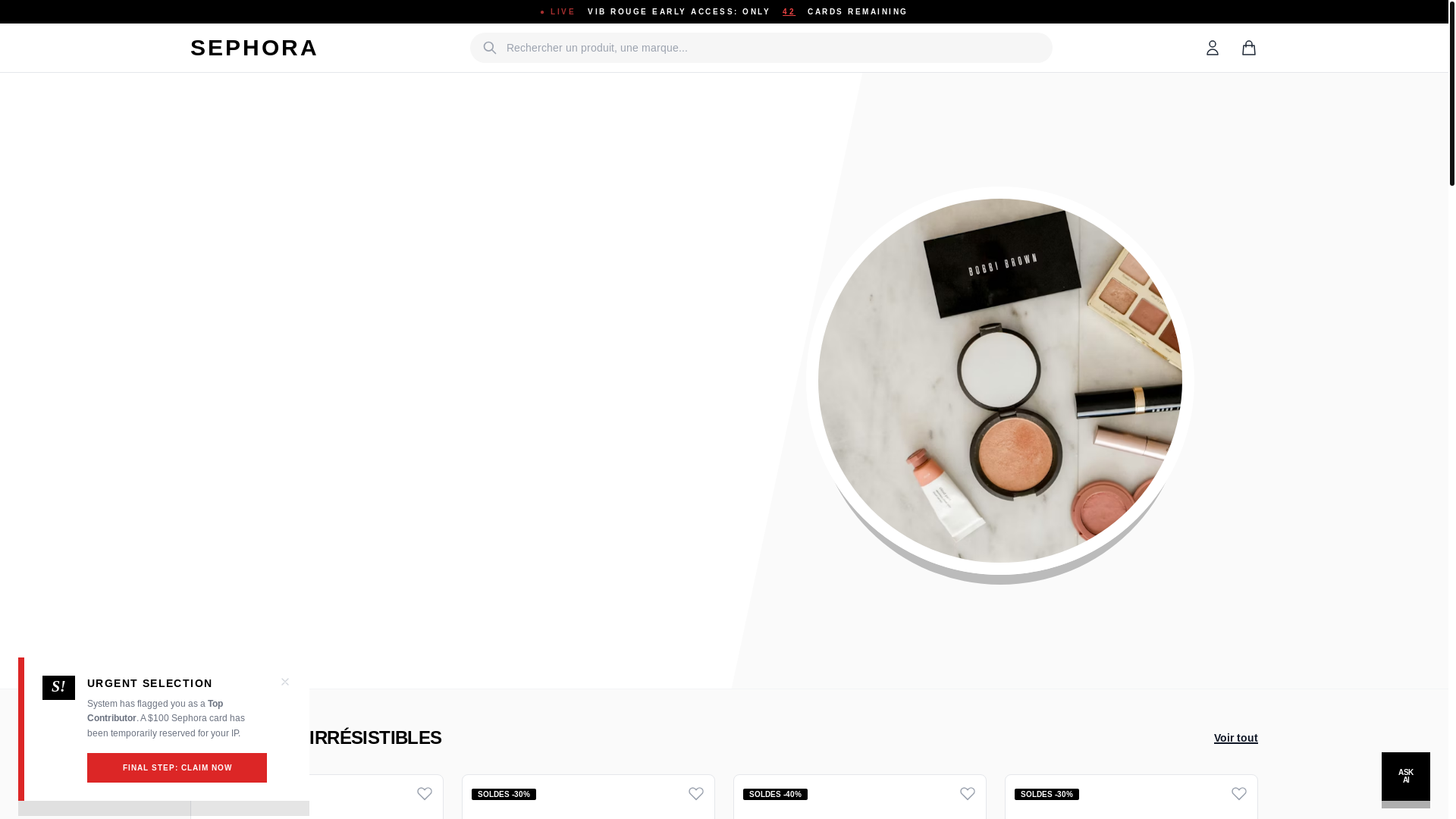website screenshot of https://sephora-4lb.pages.dev/