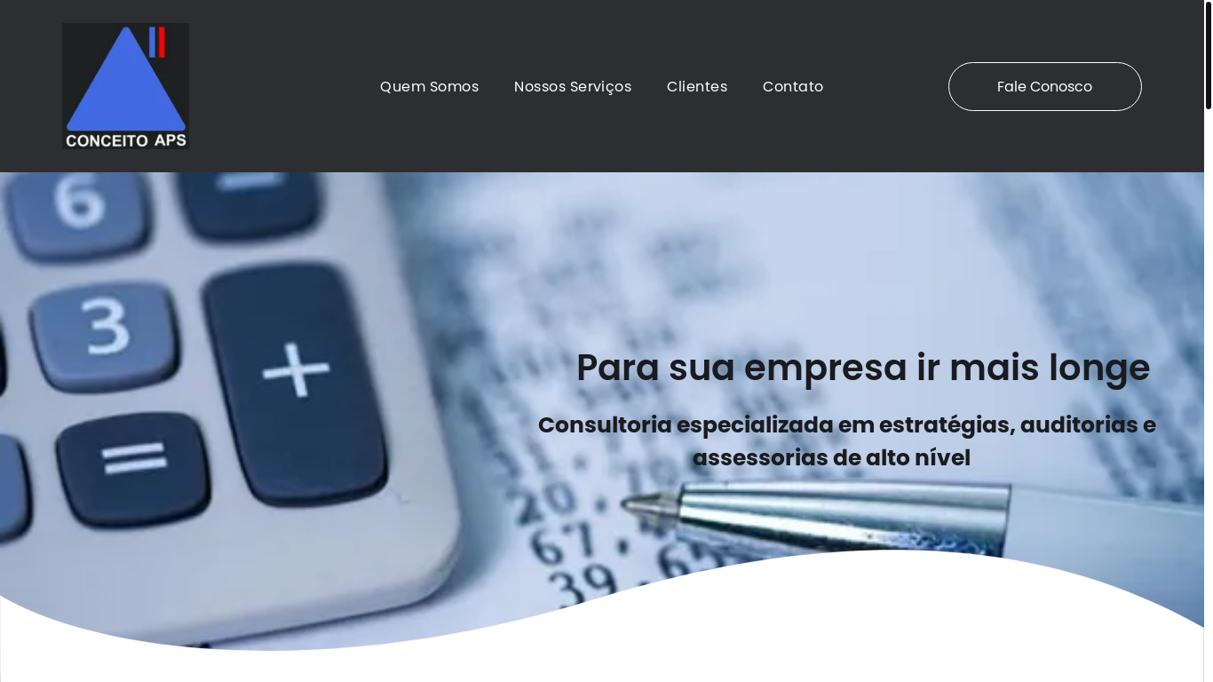 website screenshot of https://conceitoaps.com.br/