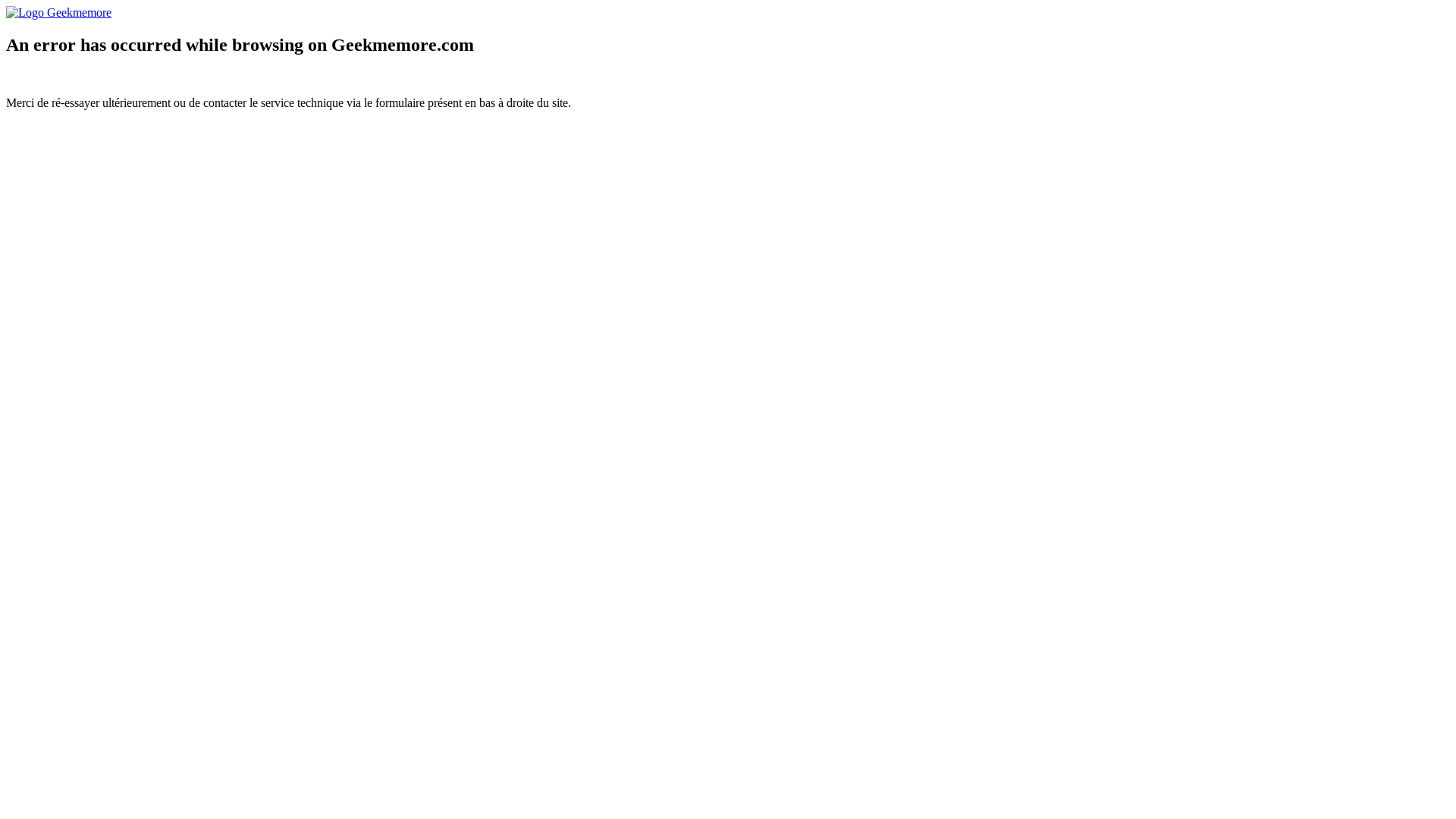website screenshot of https://www.geekmemore.com/