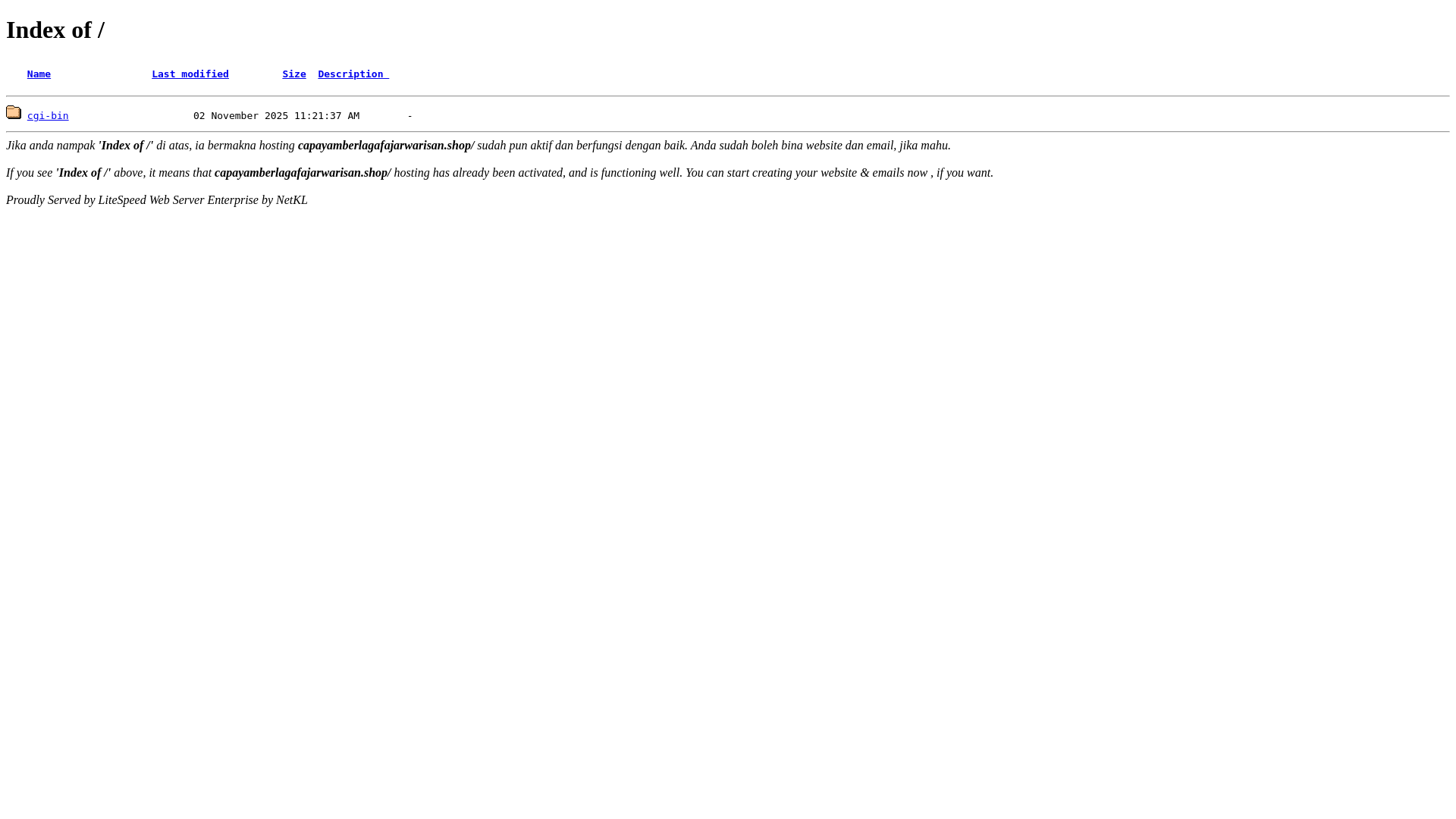 website screenshot of https://capayamberlagafajarwarisan.shop/