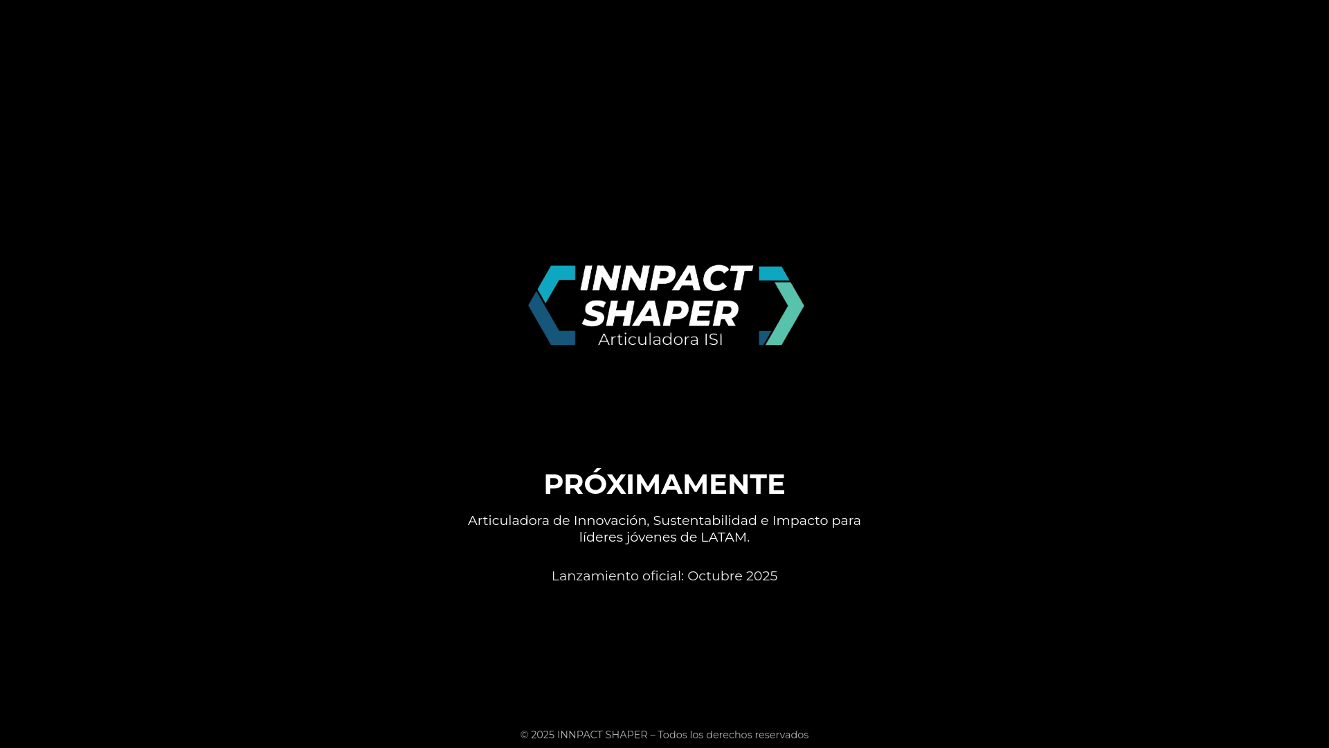 website screenshot of https://innpactshaper.cl/