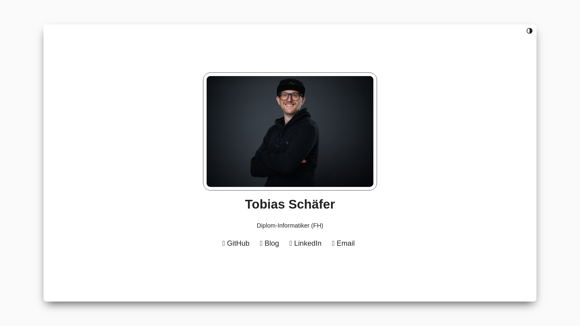 website screenshot of https://tschaefer.org/