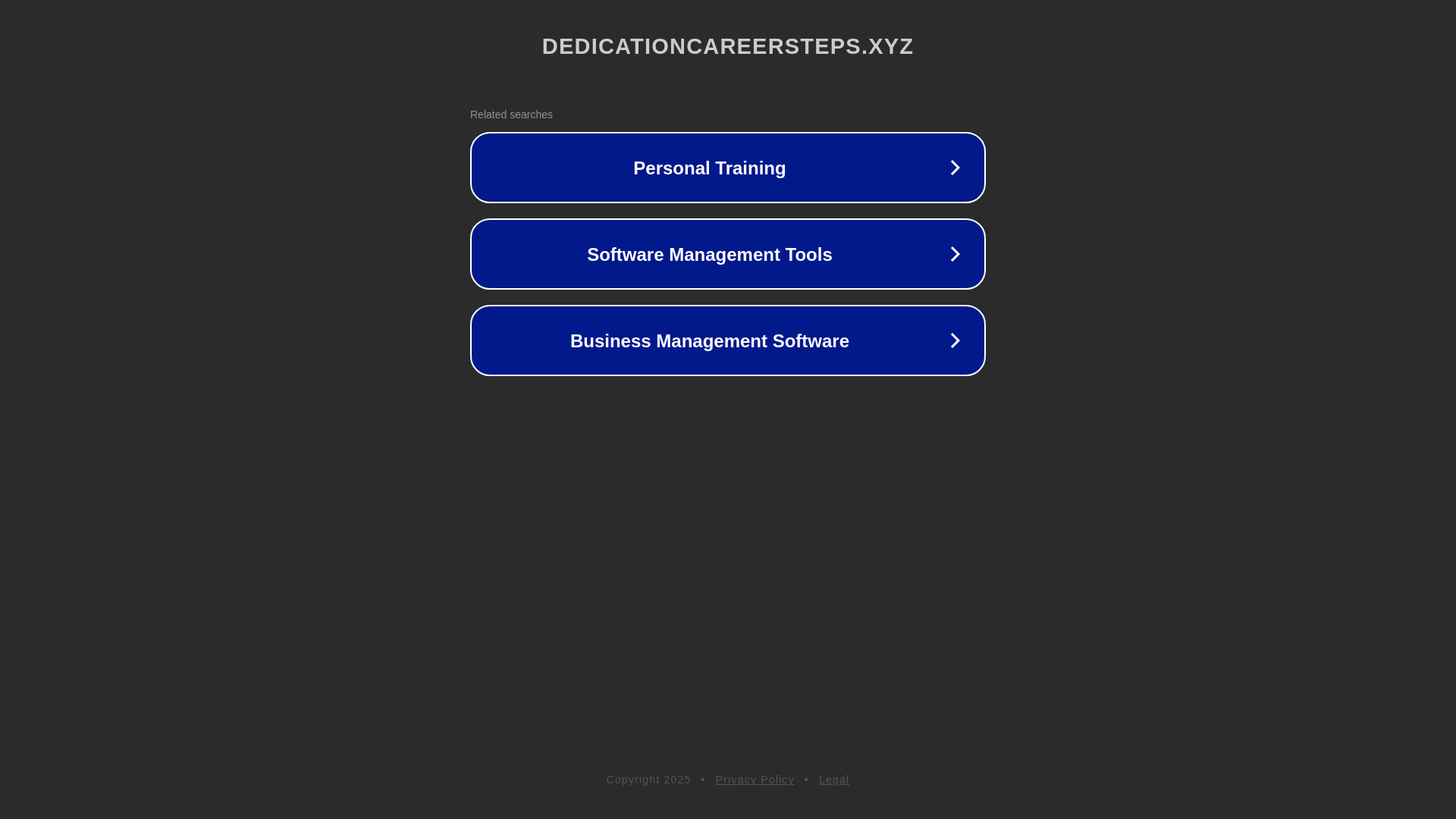 website screenshot of https://dedicationcareersteps.xyz/