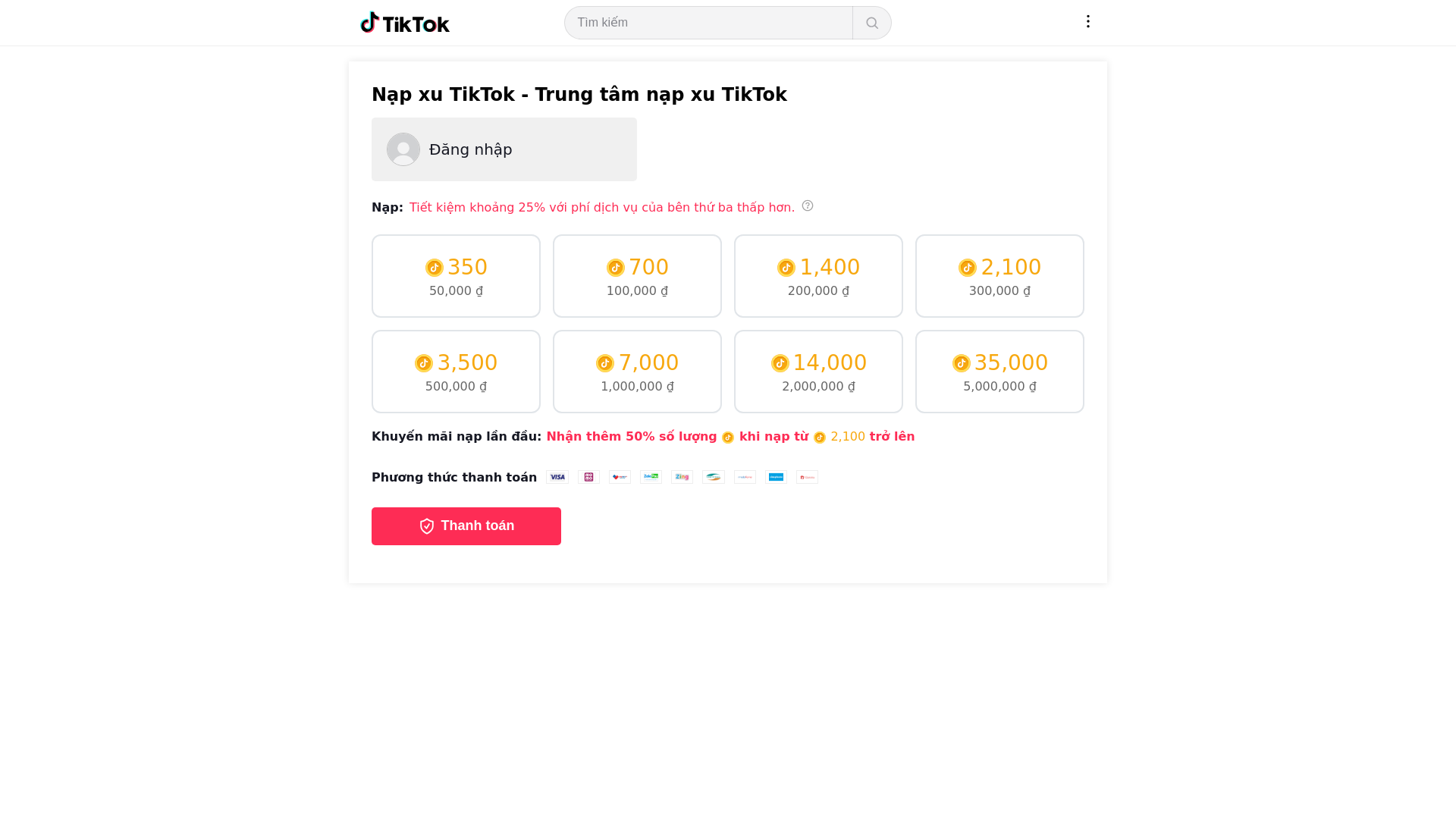 website screenshot of https://tiktokvietnam-sale-off-vn1-napxu.store/