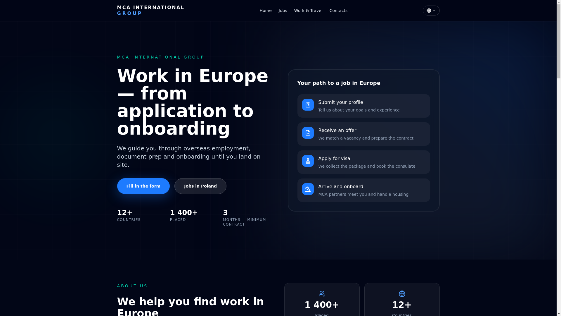 website screenshot of https://evropa-rabota.com/
