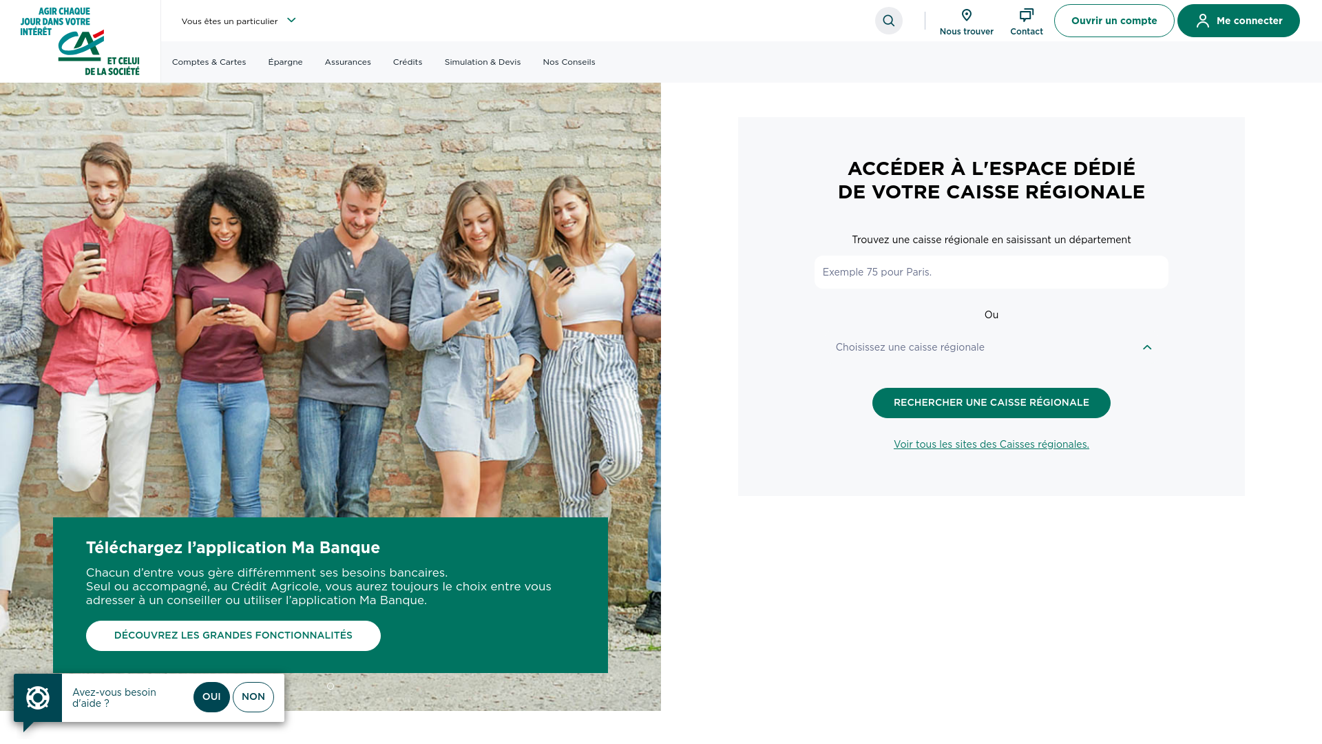 website screenshot of https://connexionca-personnelle-banque.help/