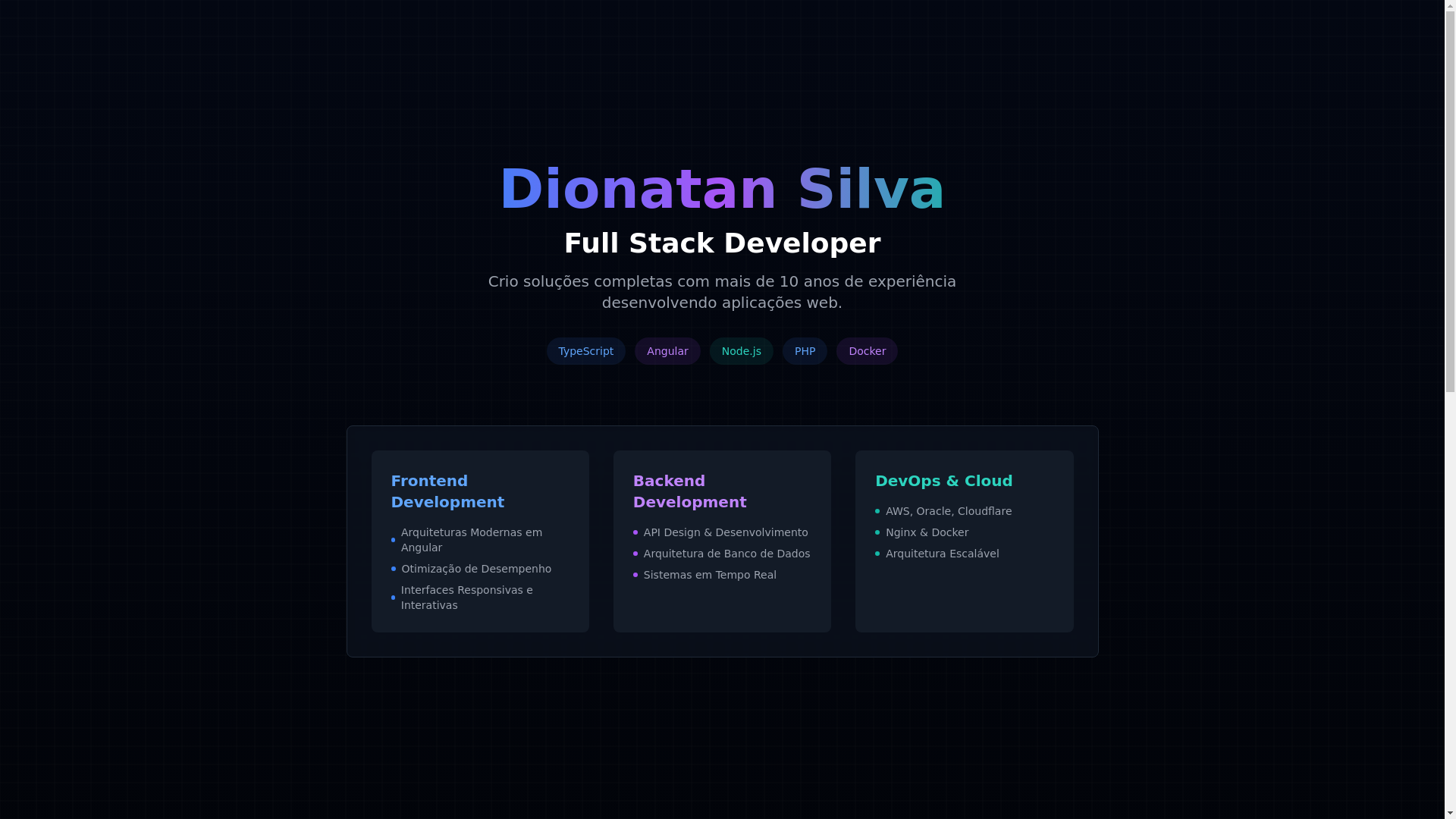 website screenshot of https://dionatan-dev.pages.dev/