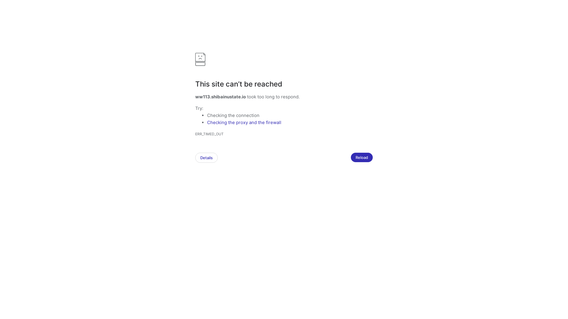 website screenshot of https://shibainustate.io/