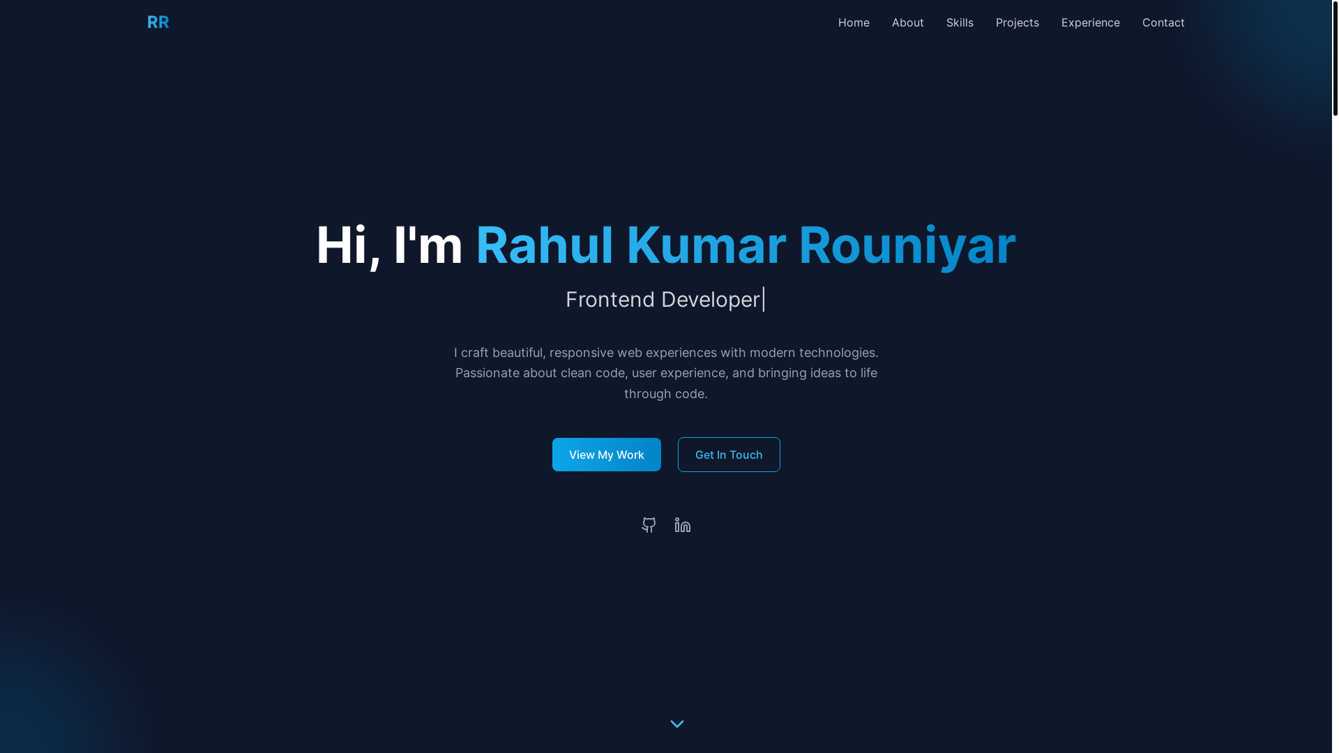 website screenshot of https://rahulkumarrouniyar.name.np/