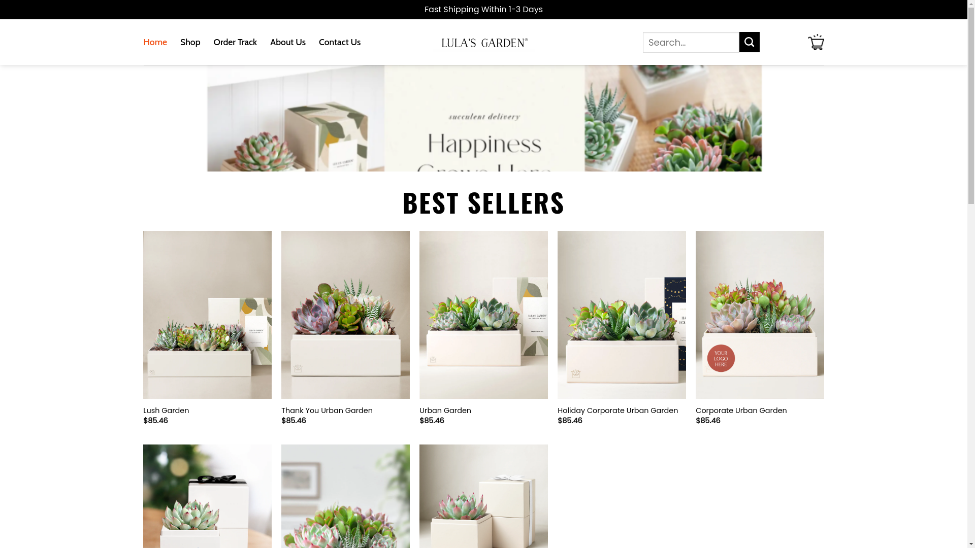 website screenshot of https://halolulasgarden.shop/