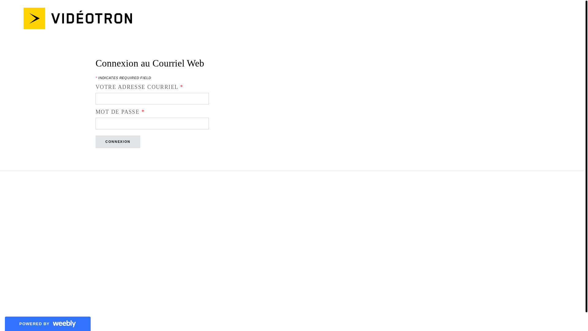 website screenshot of https://courrielweb66.weebly.com/