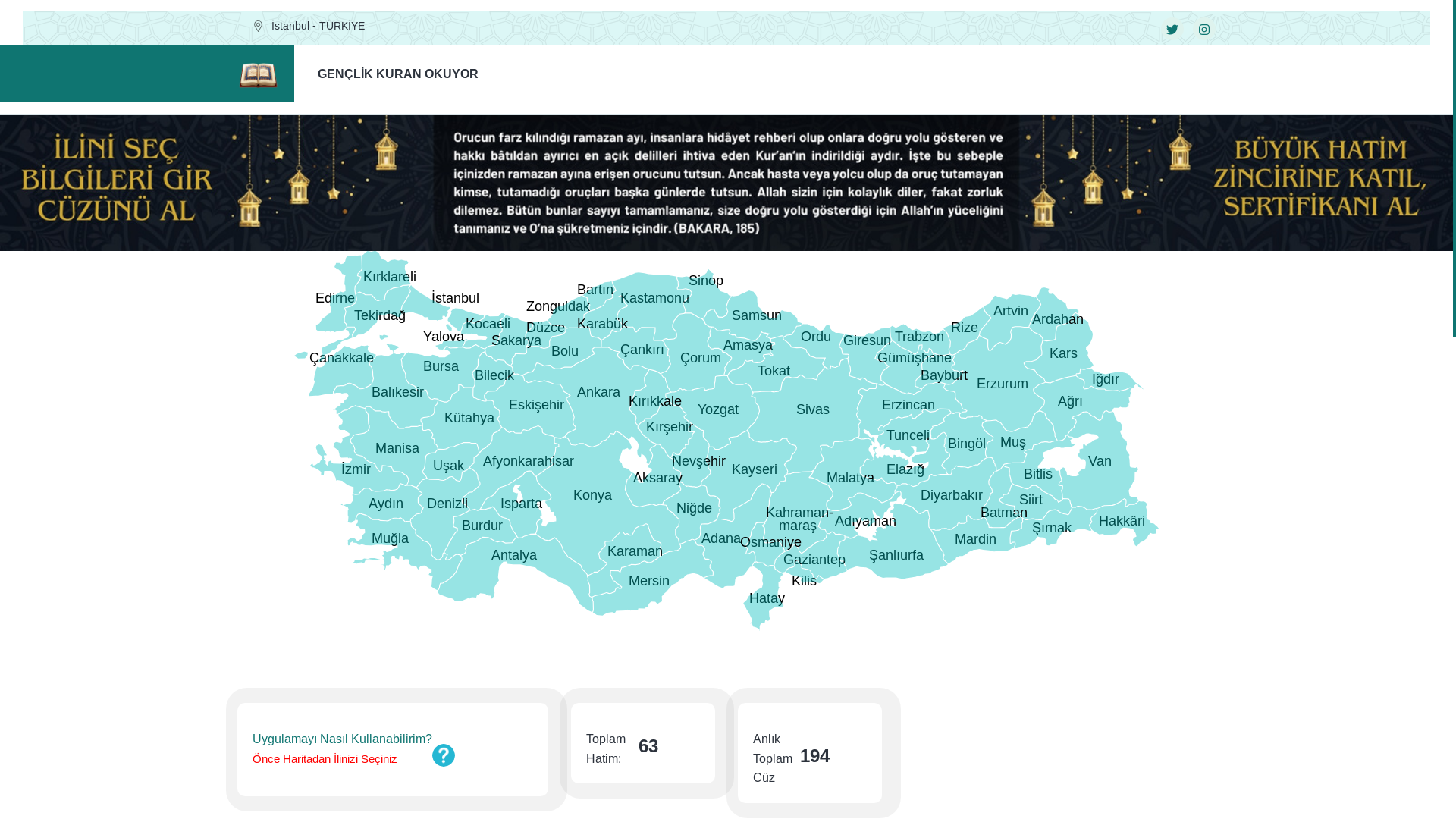 website screenshot of https://genclikkuranokuyor.com.tr/