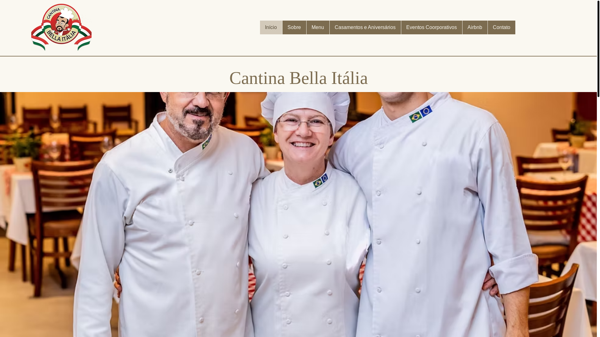 website screenshot of https://cantinabellaitalia.com.br/
