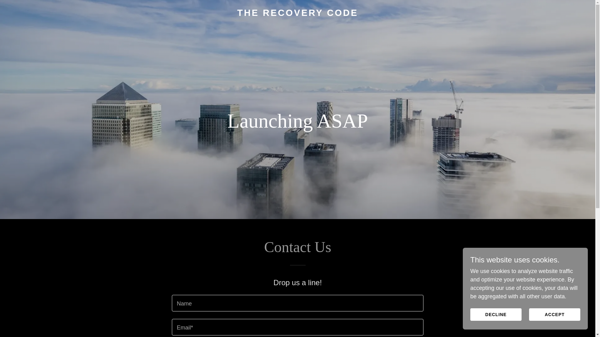 website screenshot of https://therecoverycode.co/