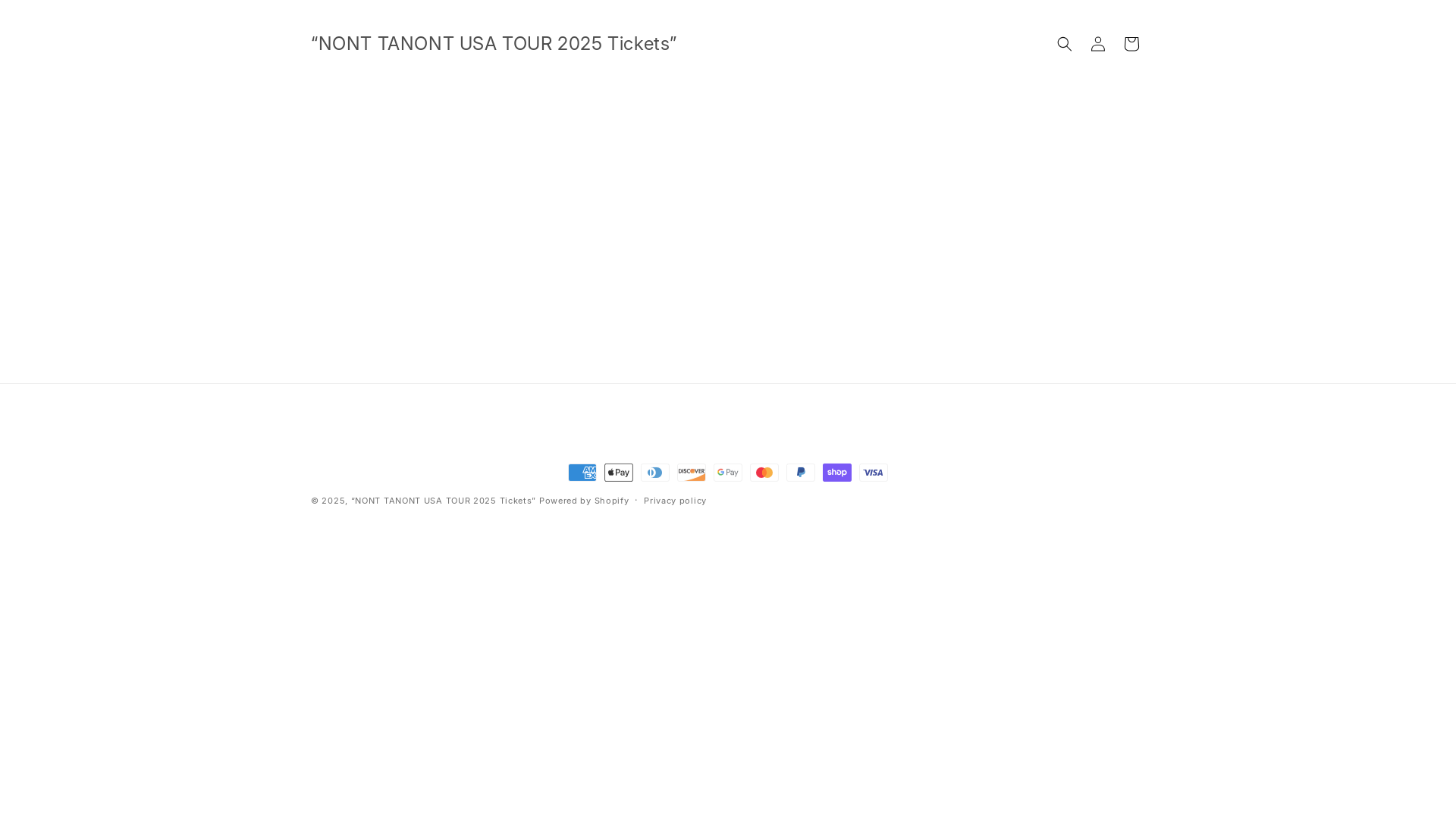 website screenshot of https://nonttanontusatour2025tickets.com/